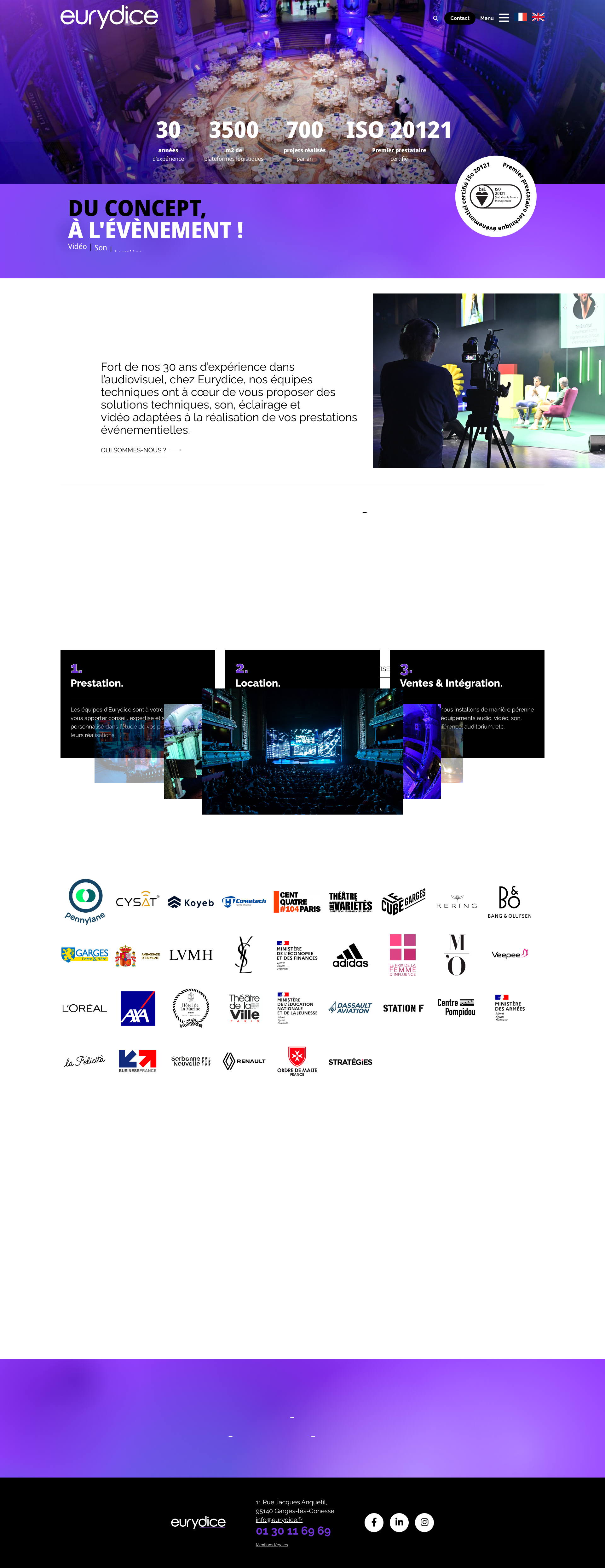 Aperçu du site