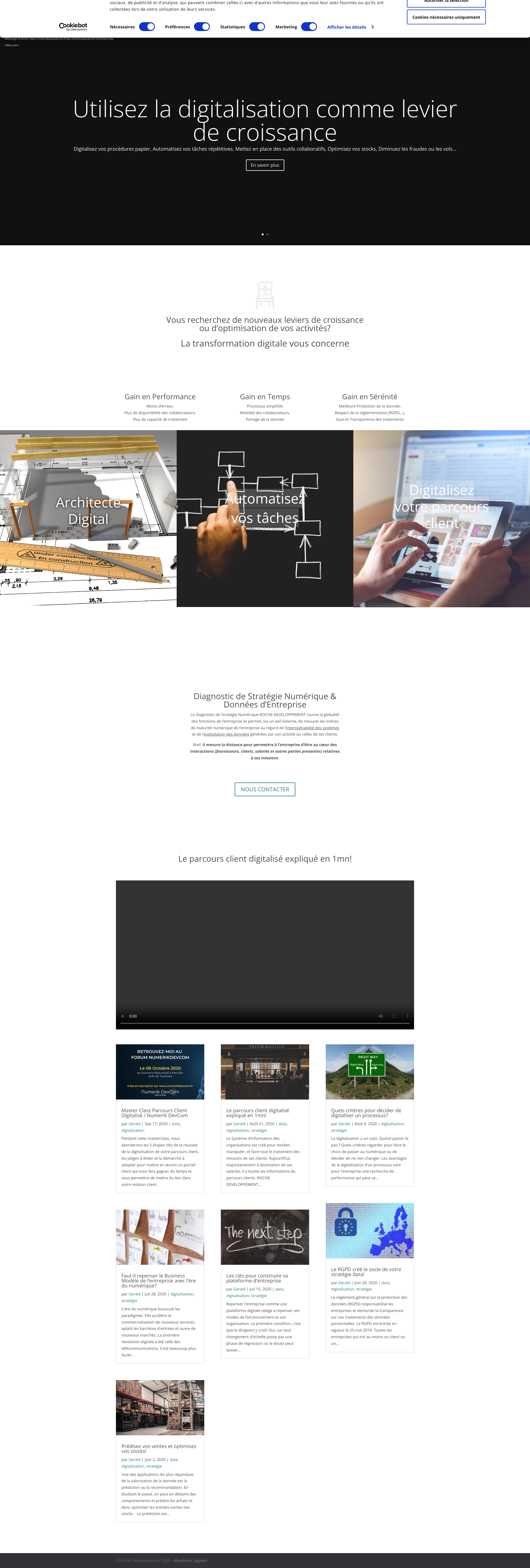 Aperçu du site
