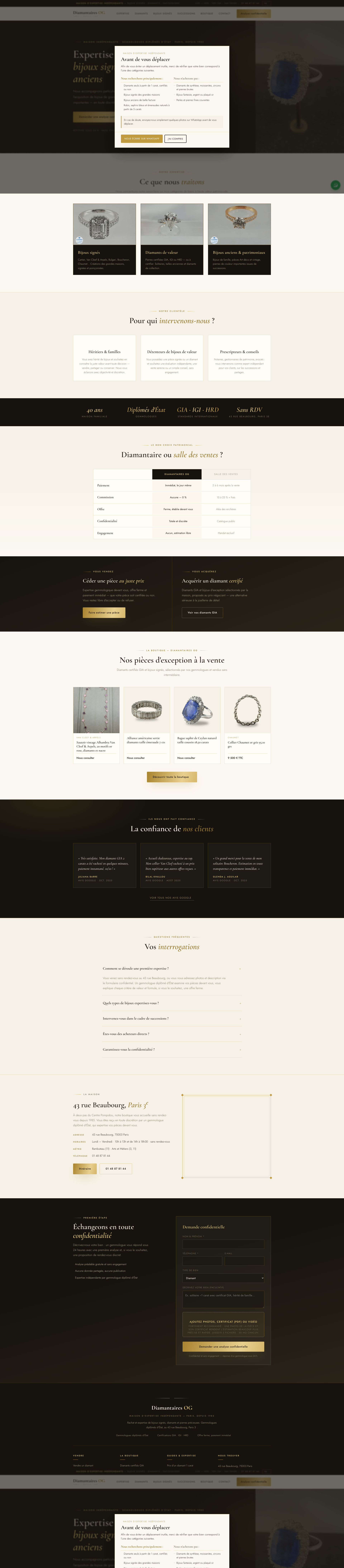 Aperçu du site