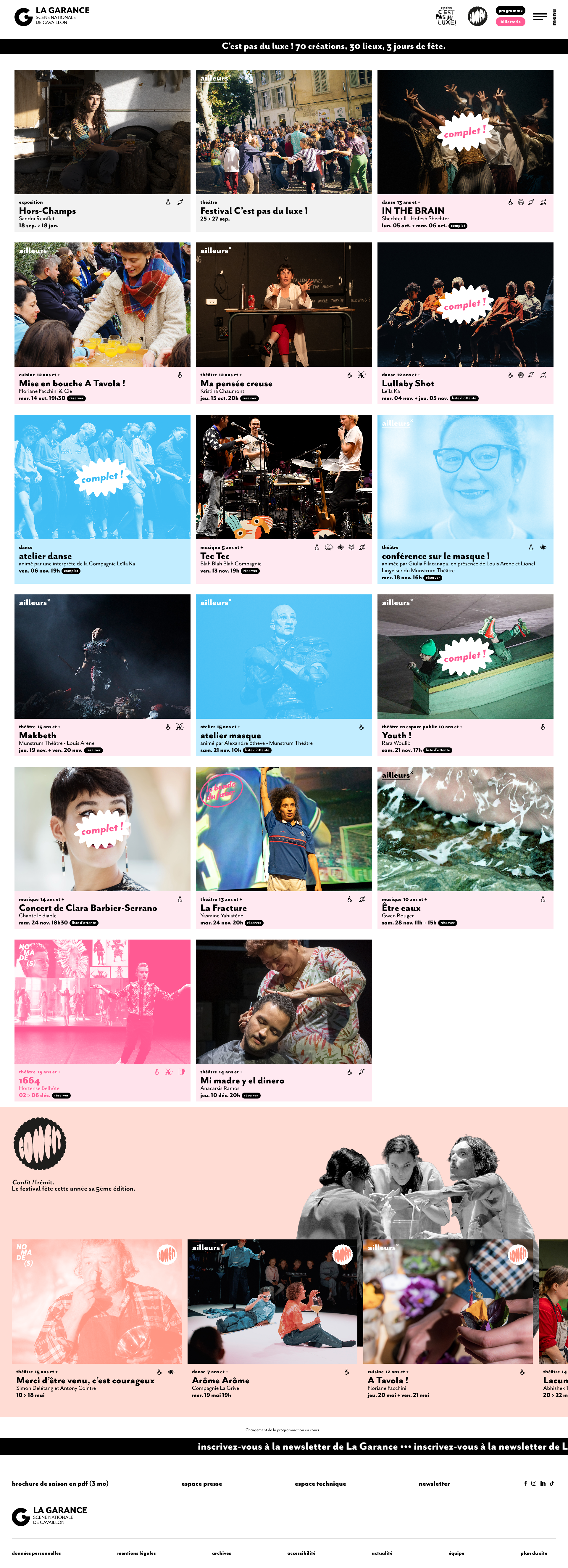 Aperçu du site