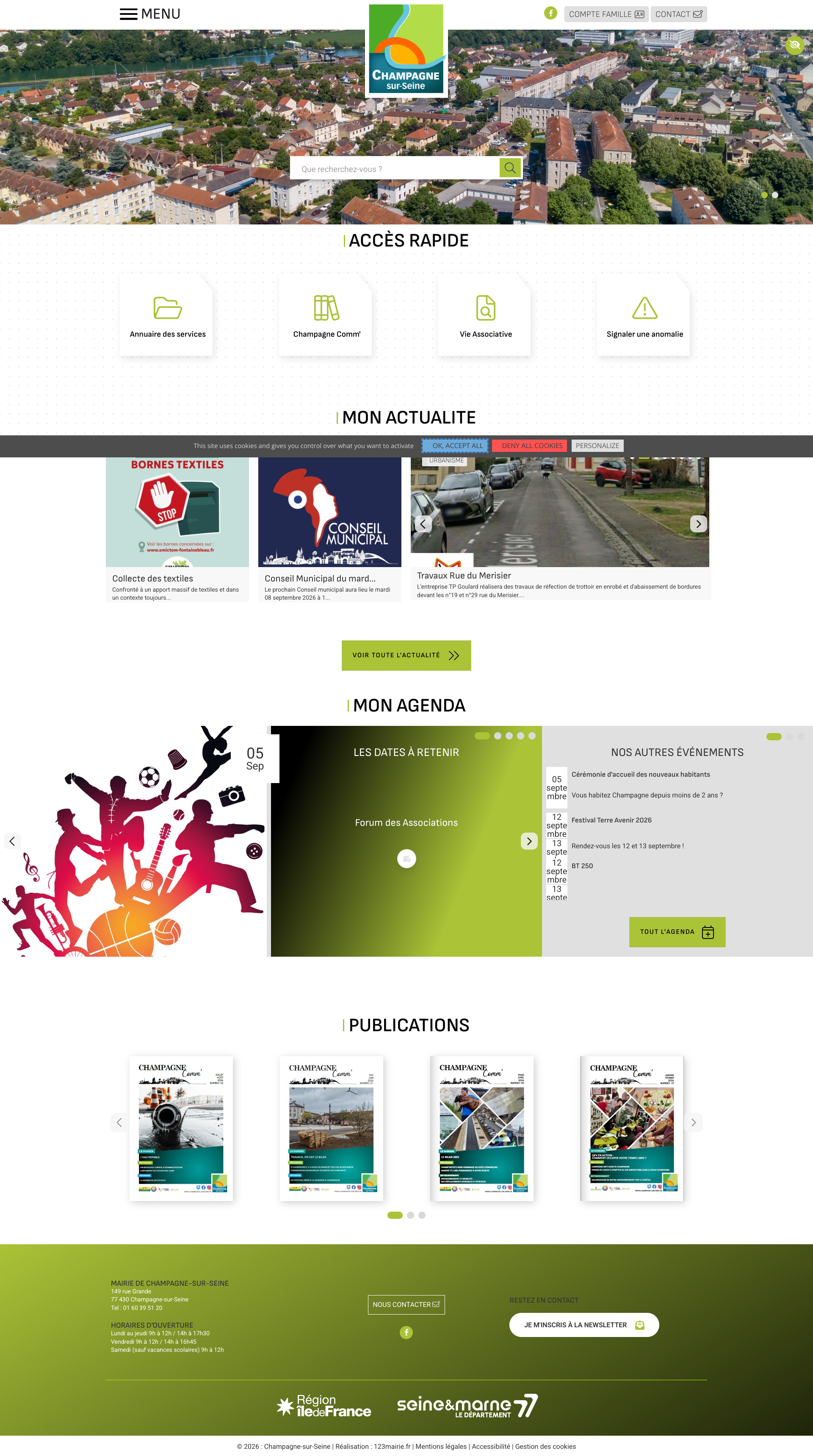 Aperçu du site