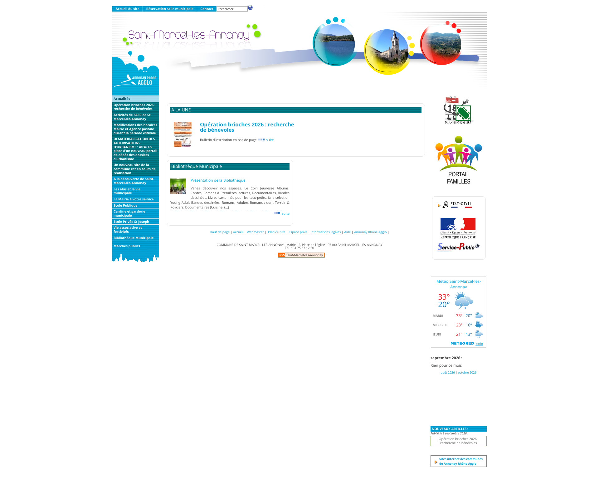 Aperçu du site