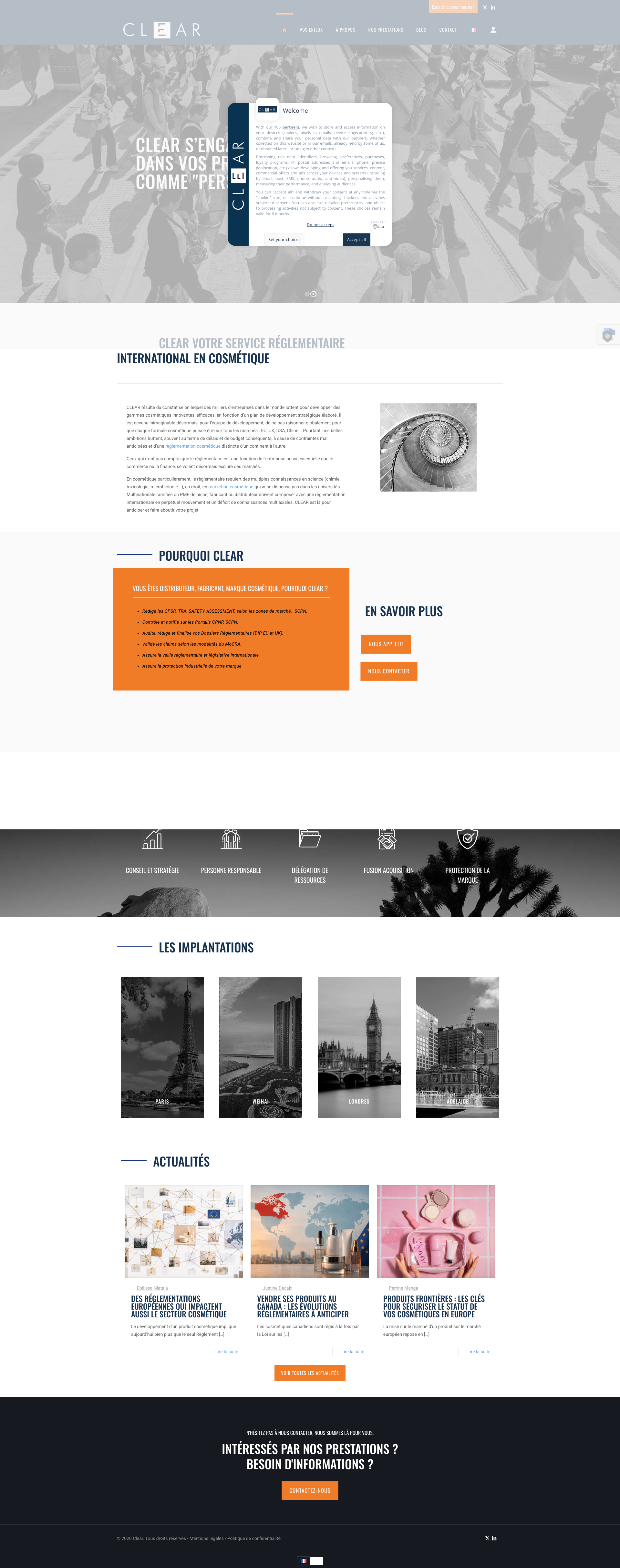 Aperçu du site
