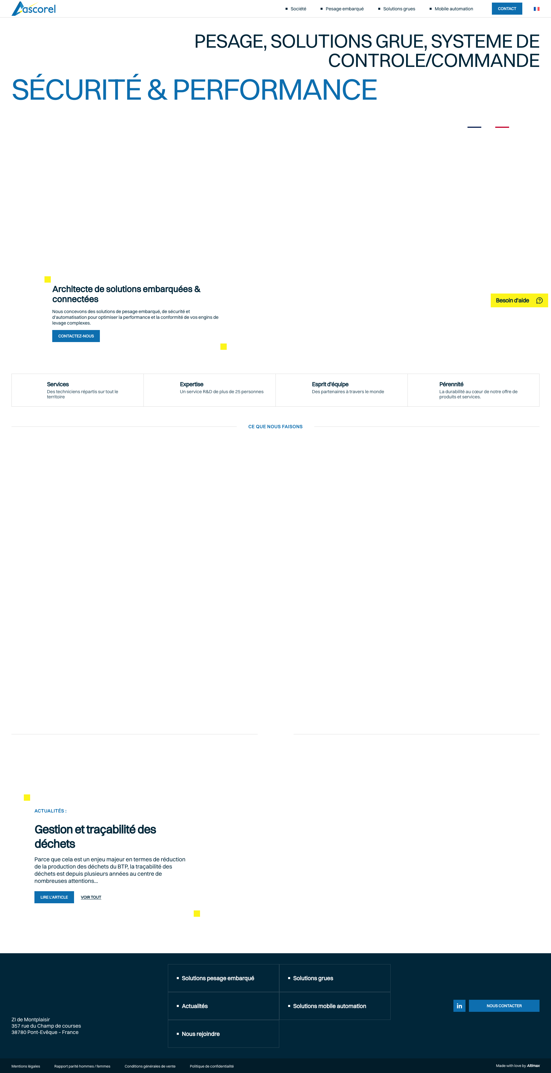Aperçu du site