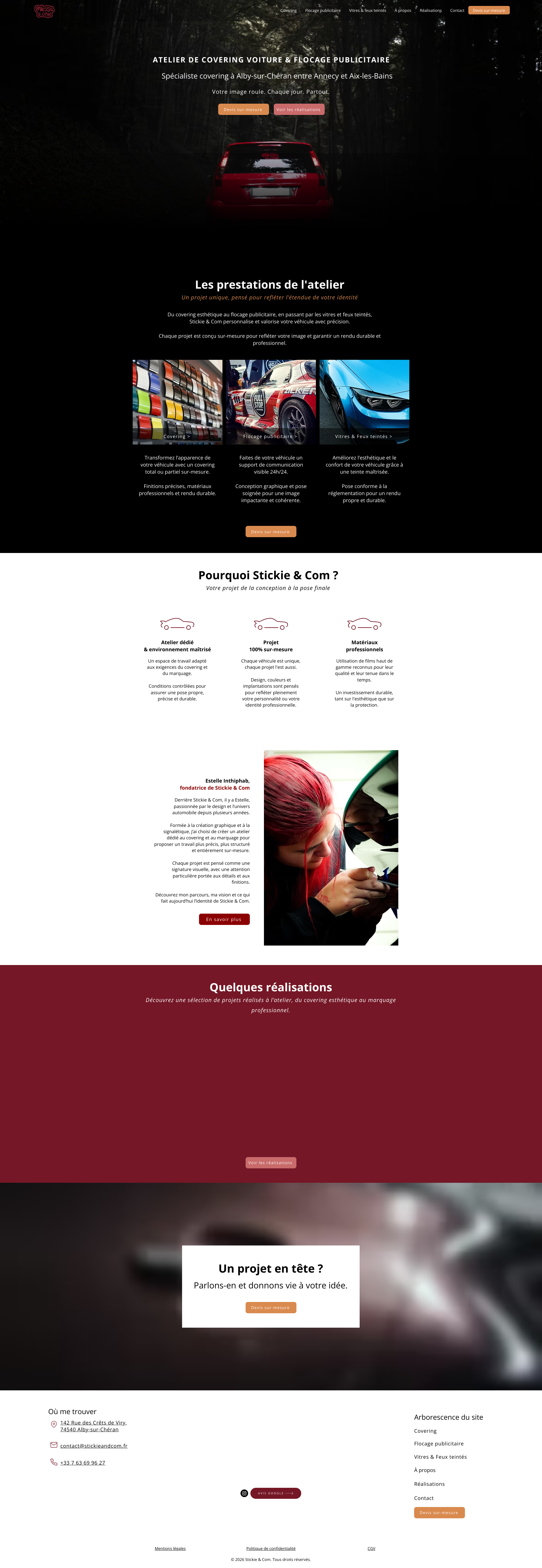 Aperçu du site