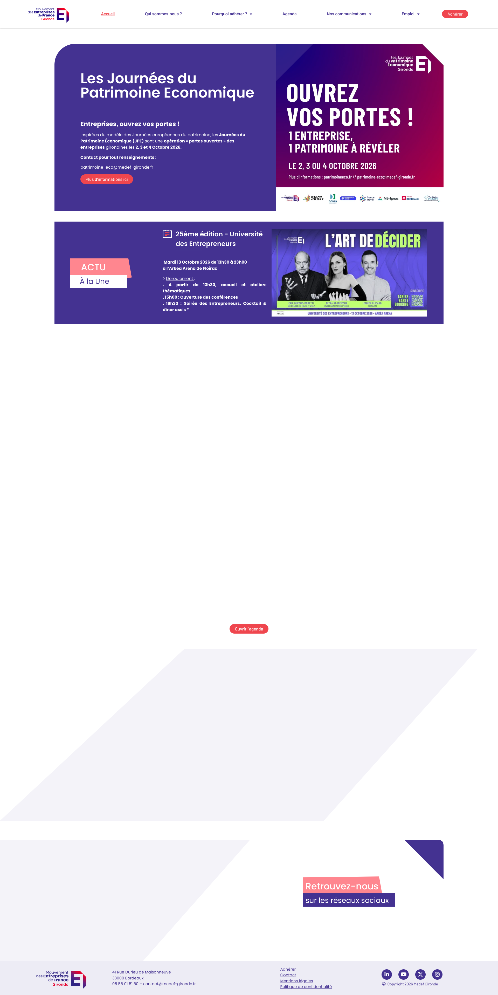 Aperçu du site
