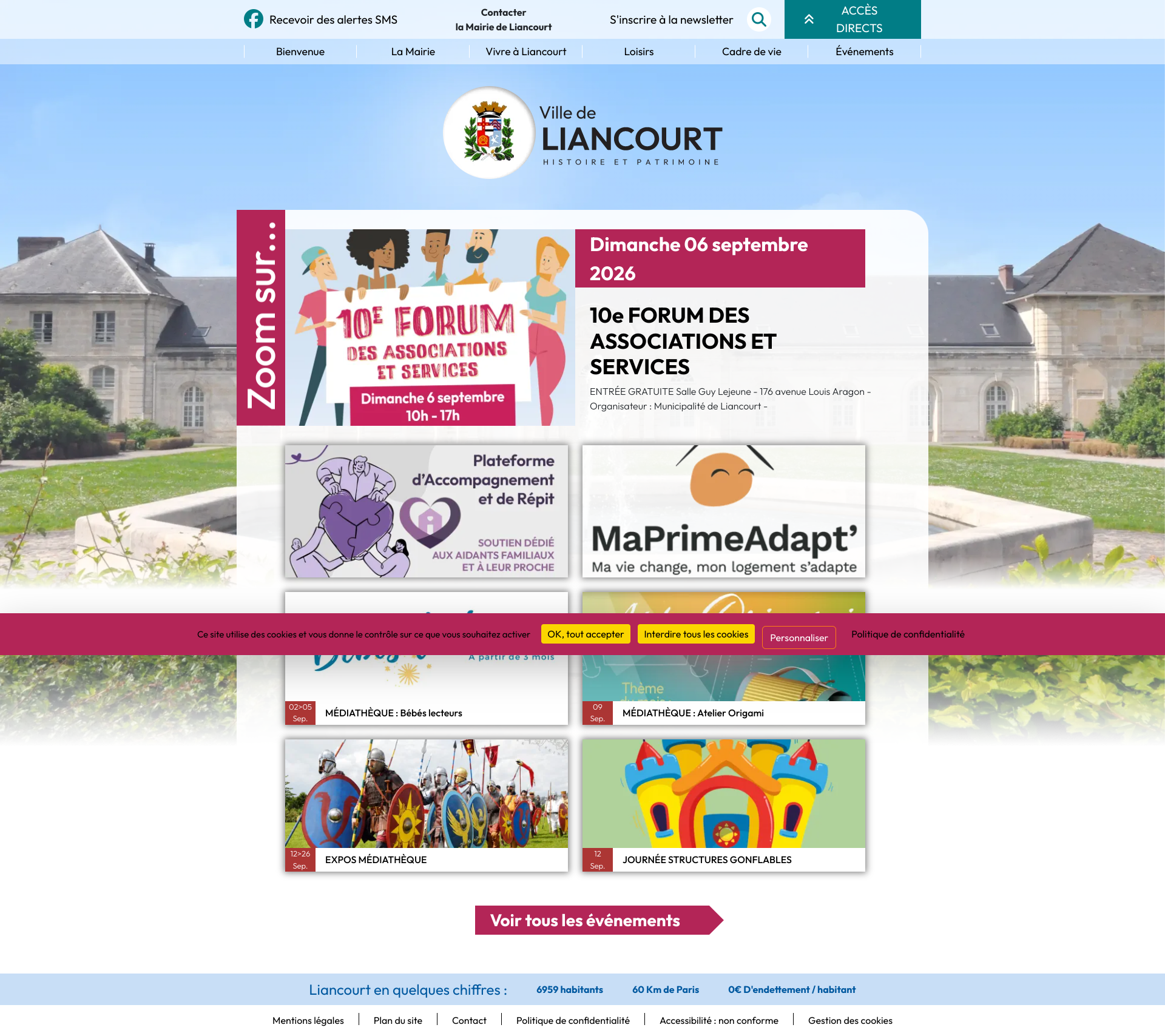 Aperçu du site