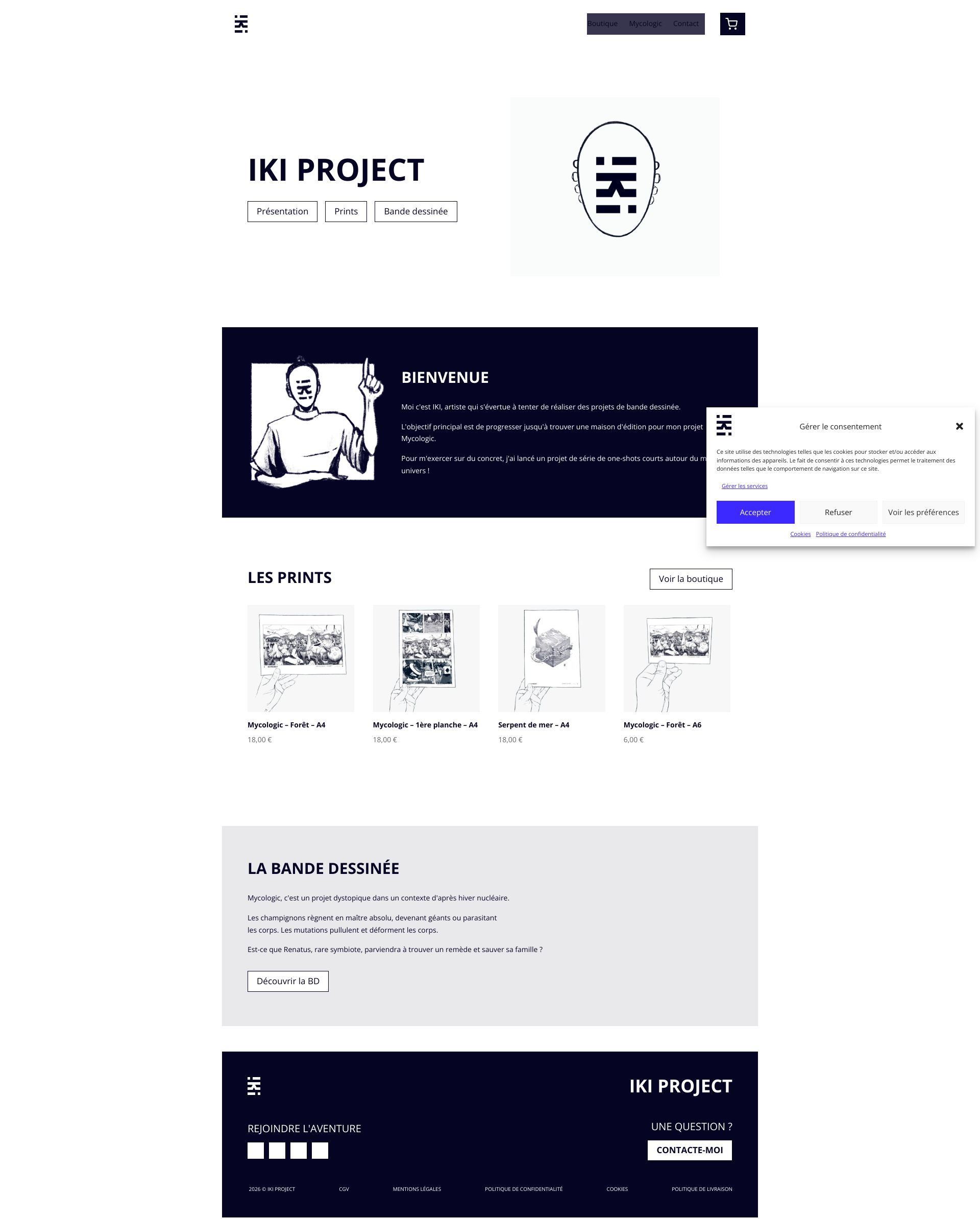 Aperçu du site