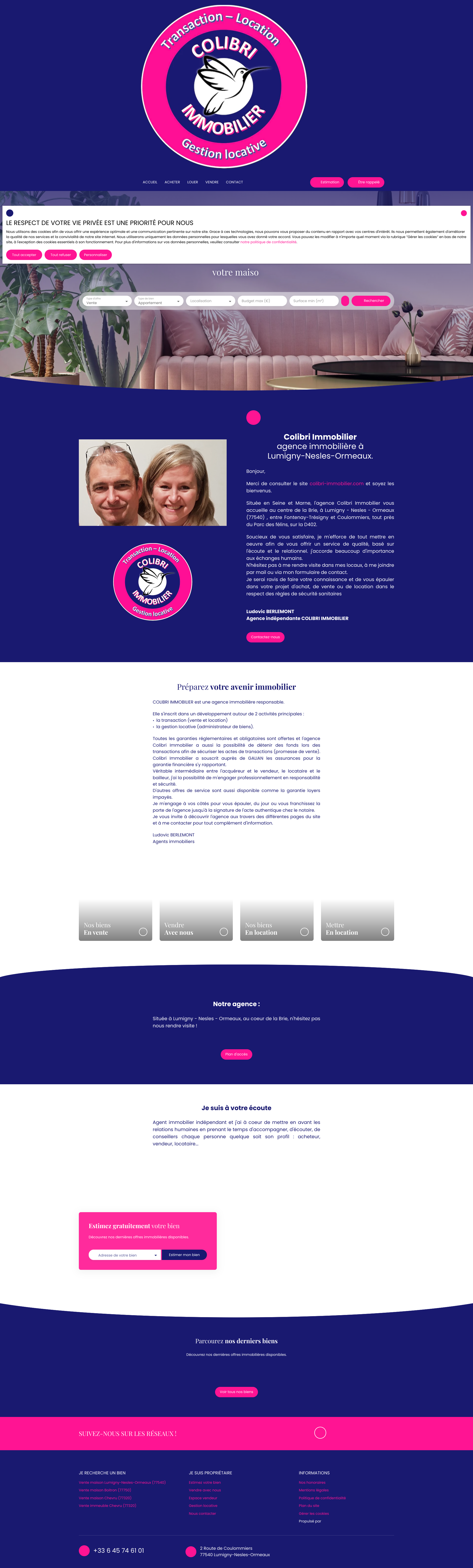 Aperçu du site