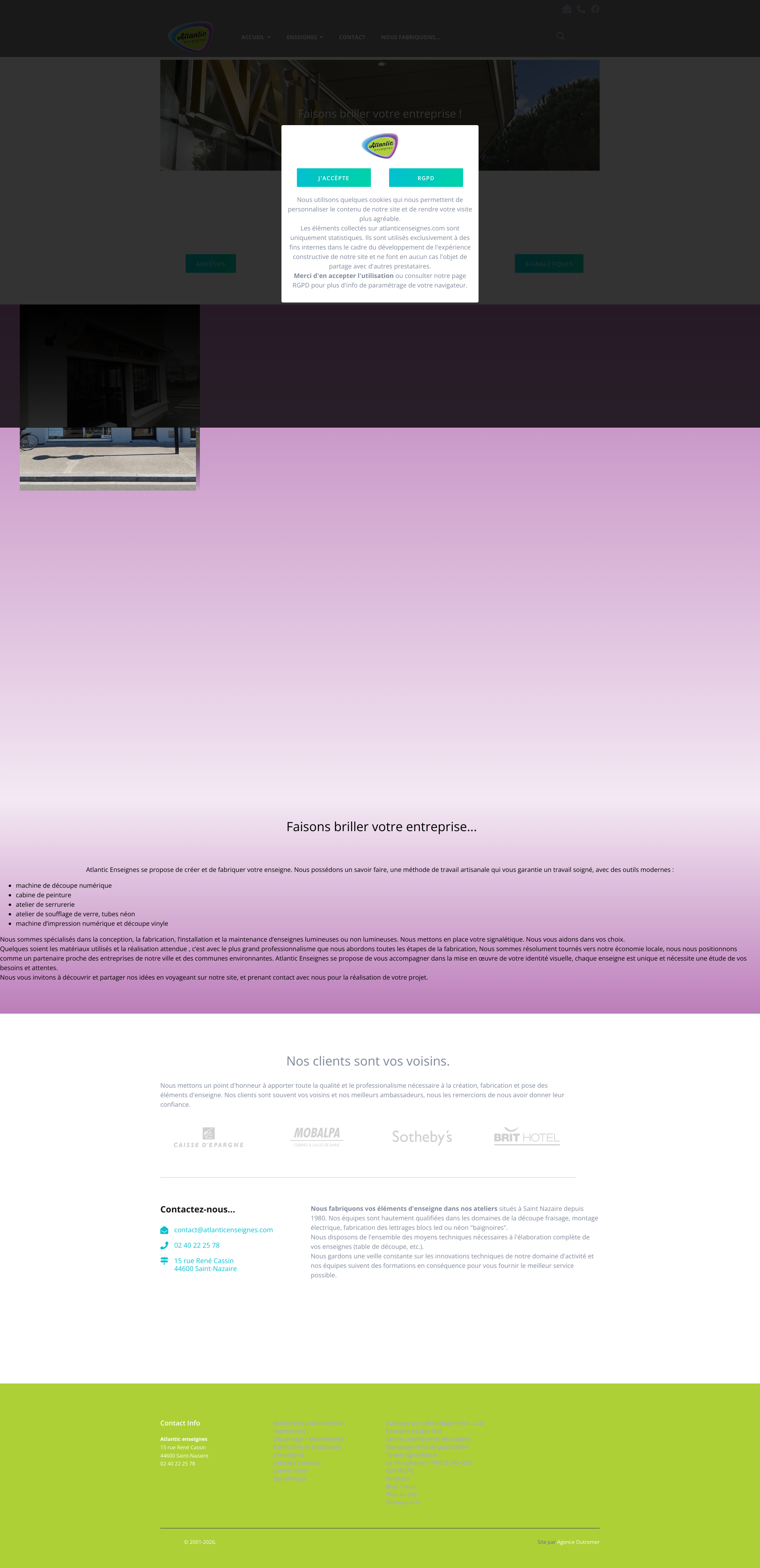 Aperçu du site