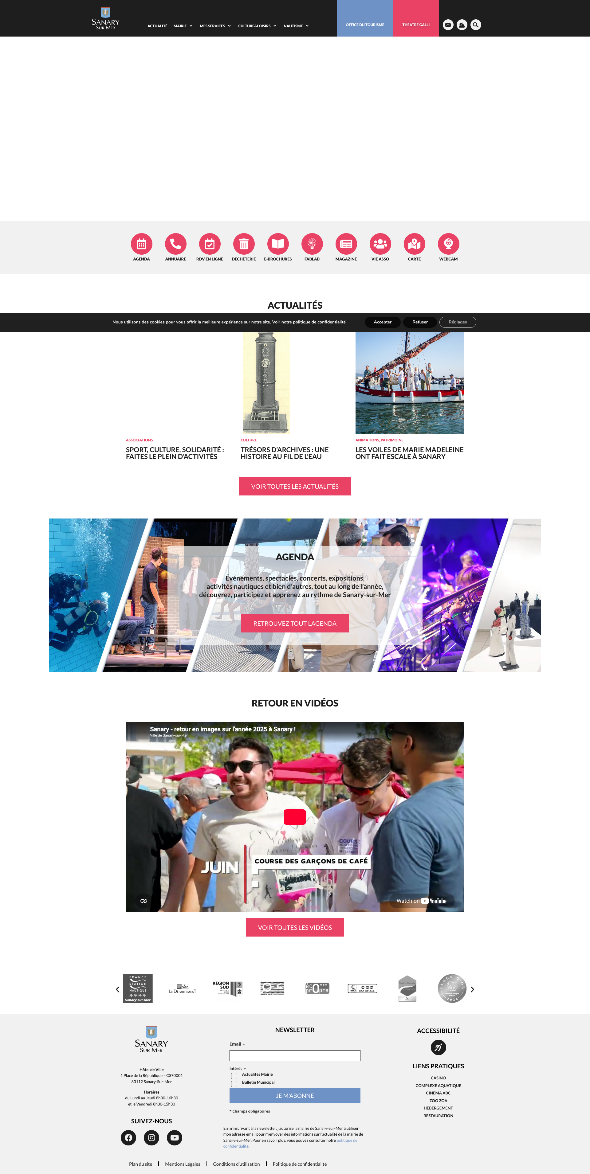 Aperçu du site