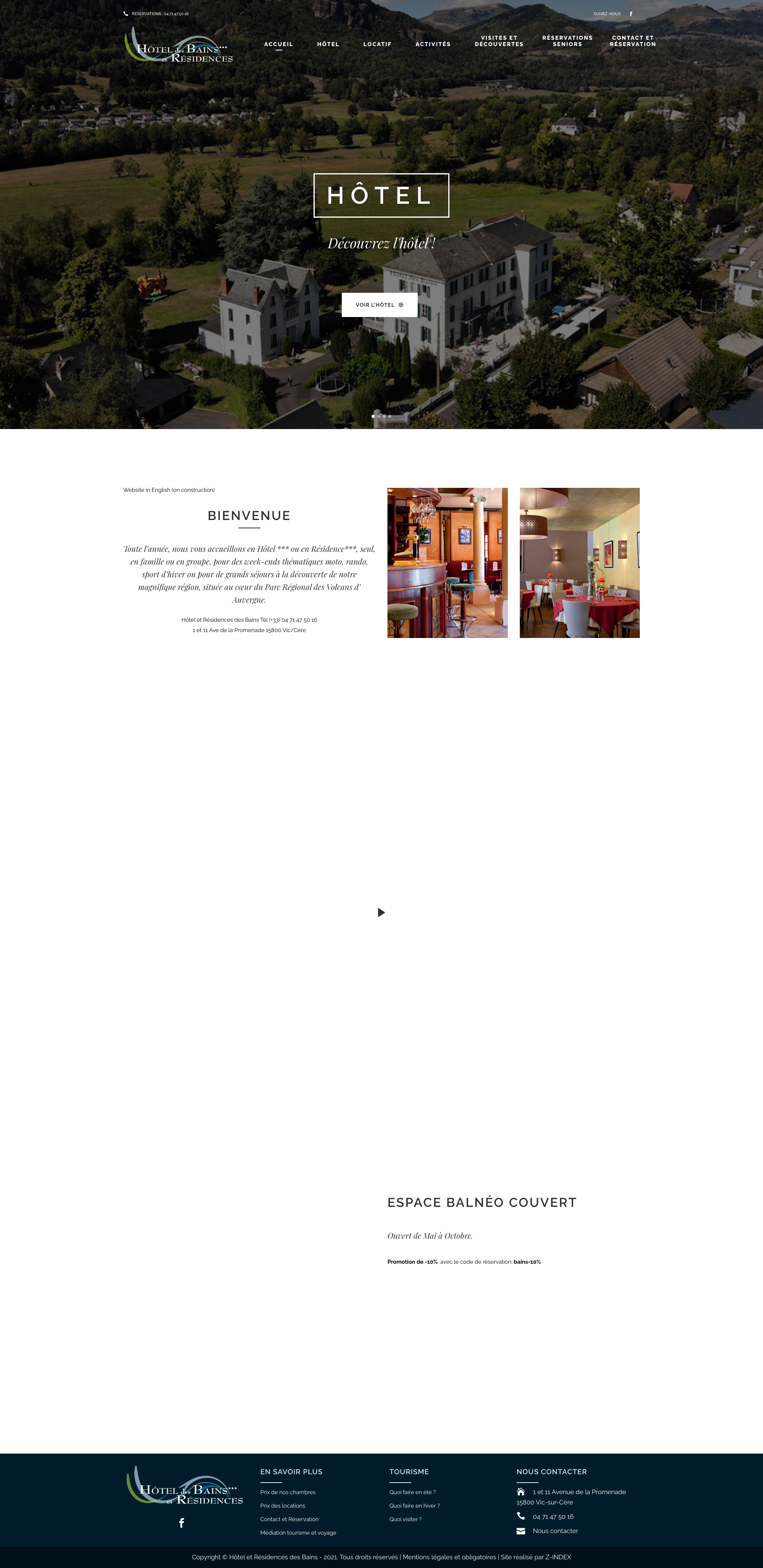 Aperçu du site