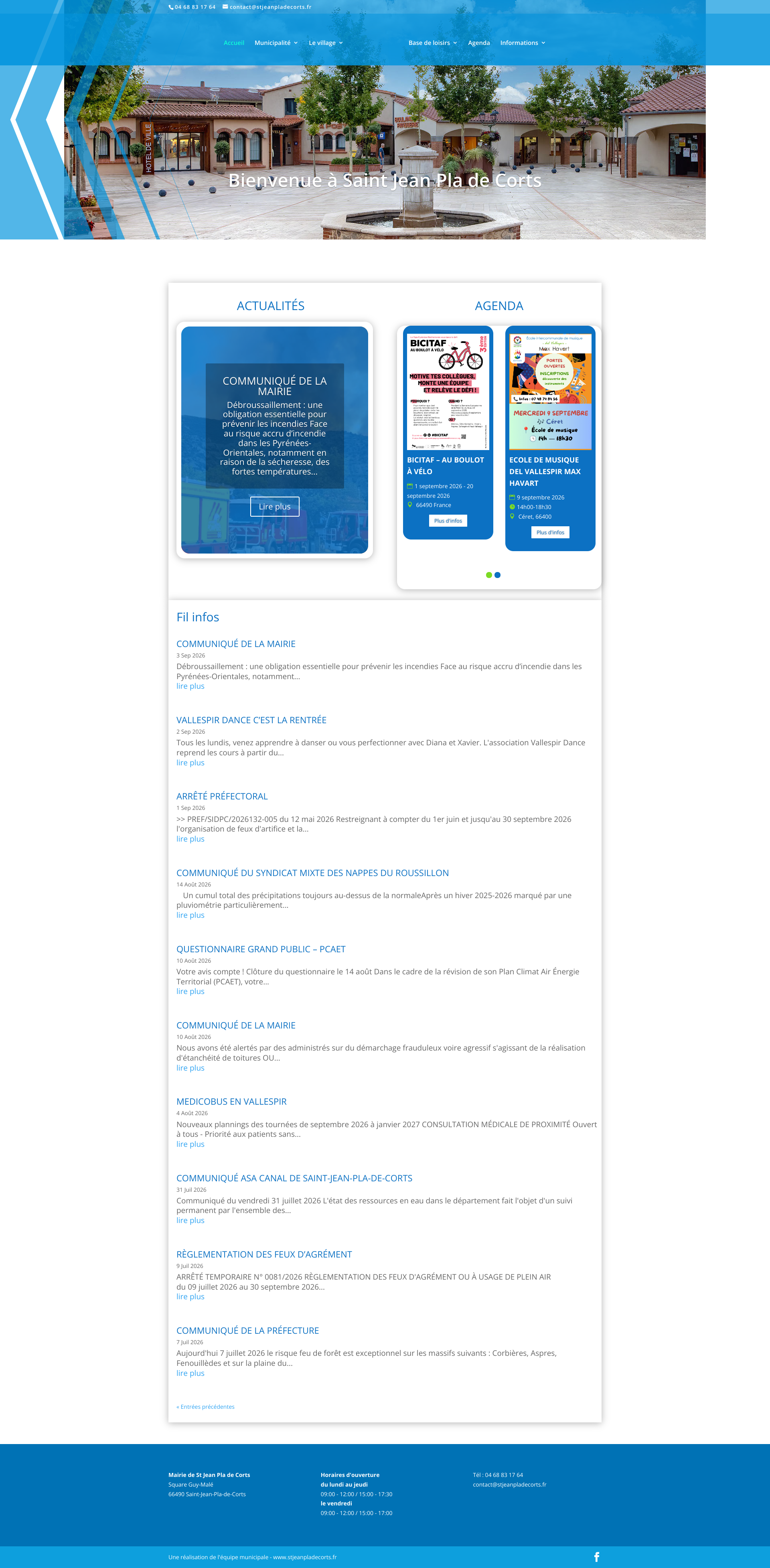 Aperçu du site