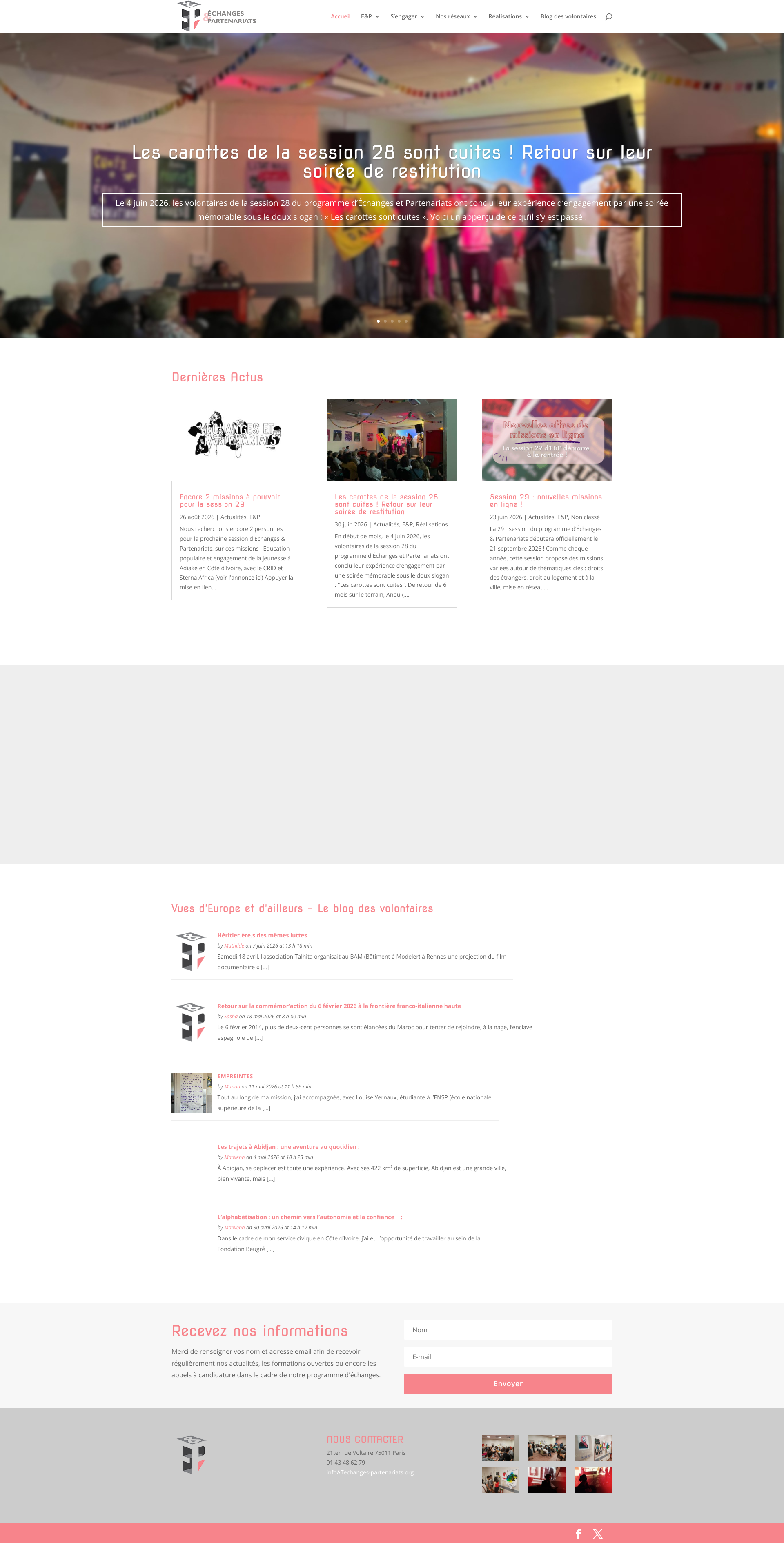 Aperçu du site