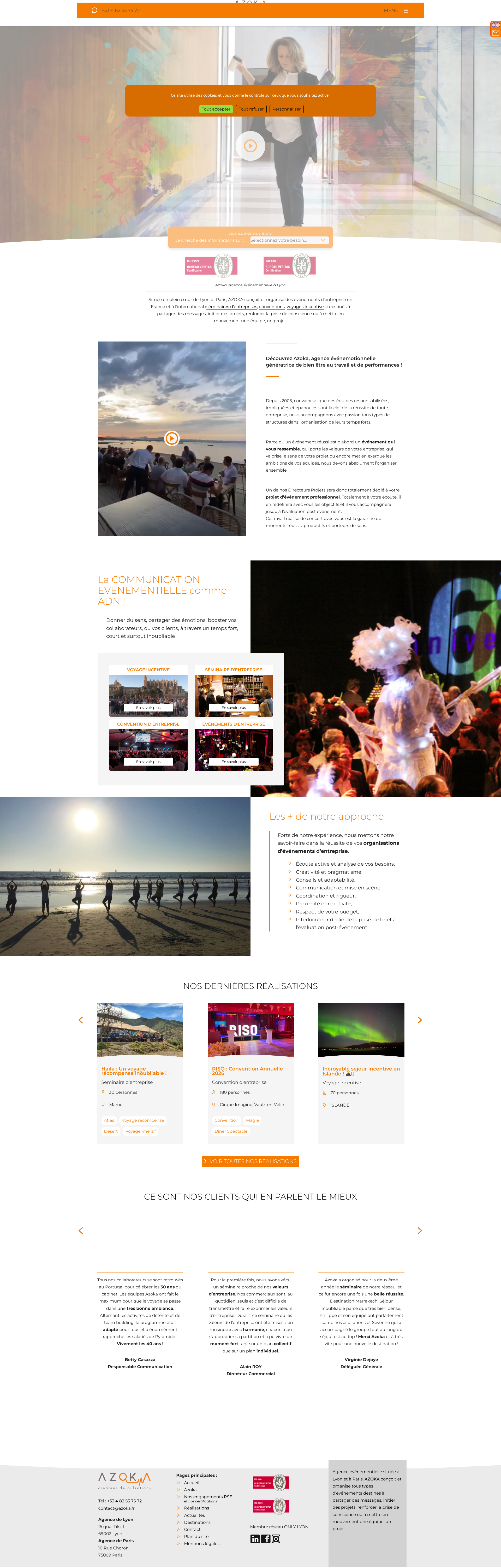 Aperçu du site