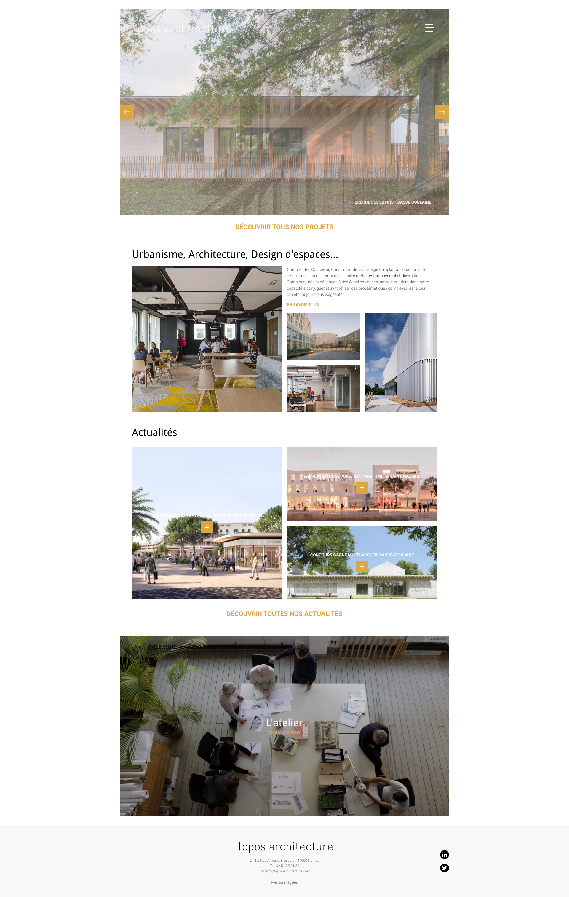 Aperçu du site