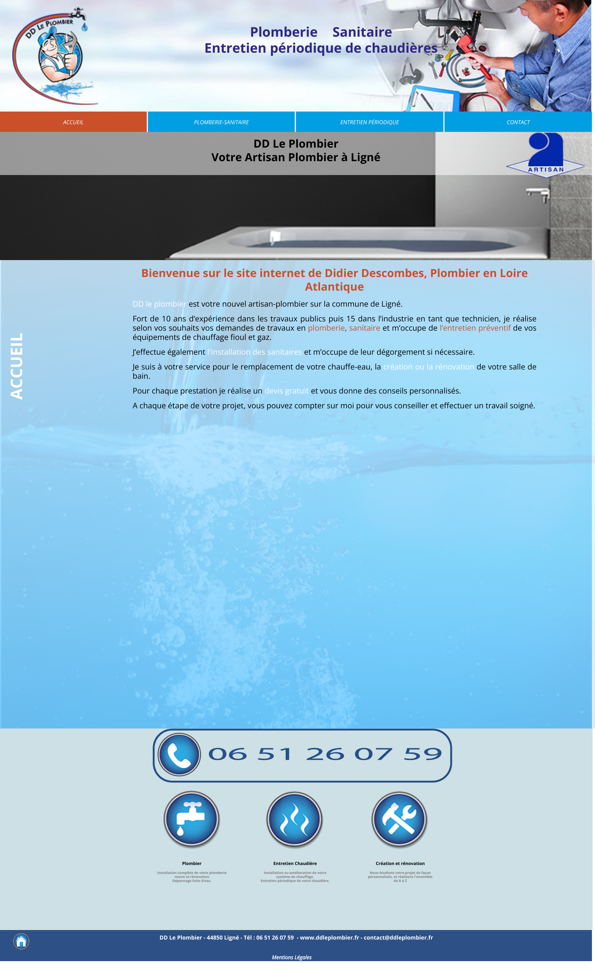 Aperçu du site