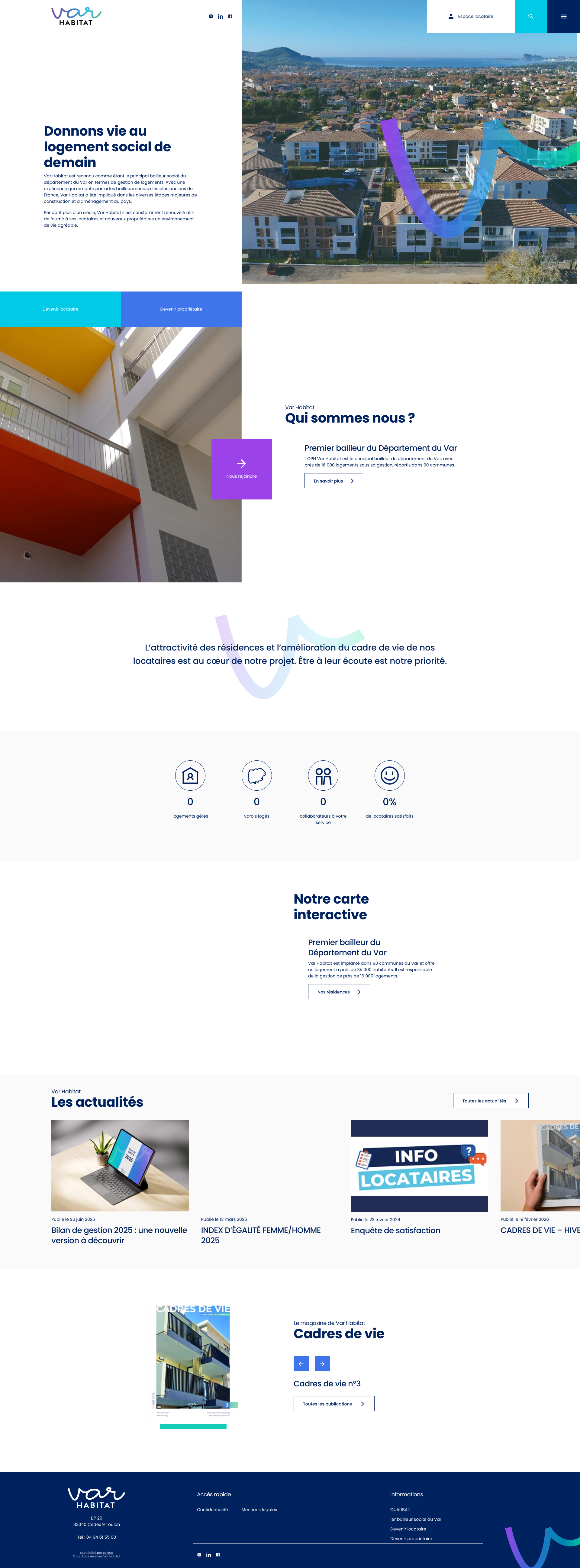 Aperçu du site