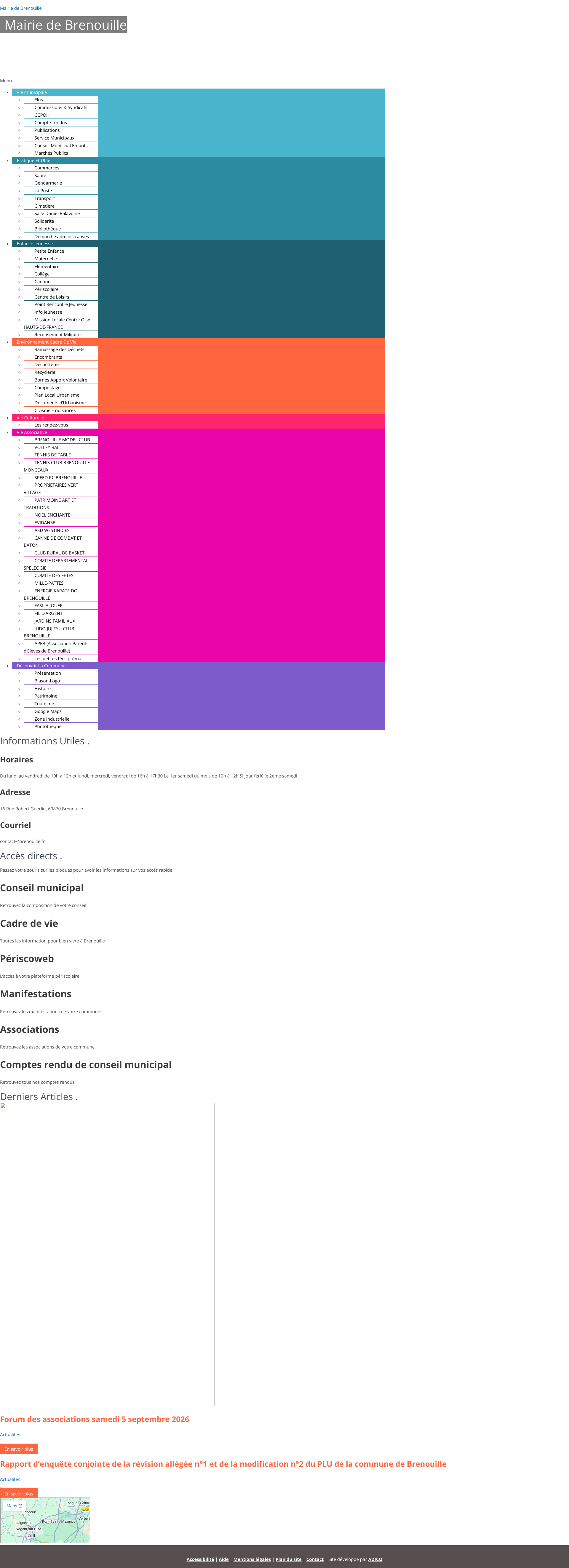Aperçu du site