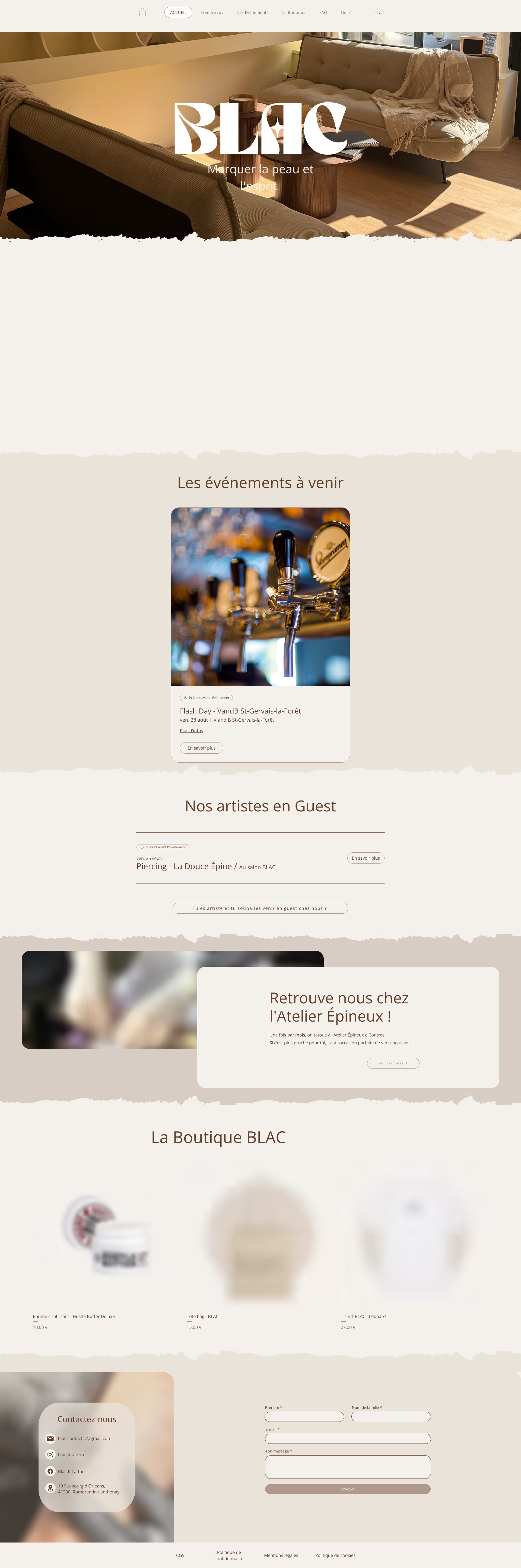 Aperçu du site