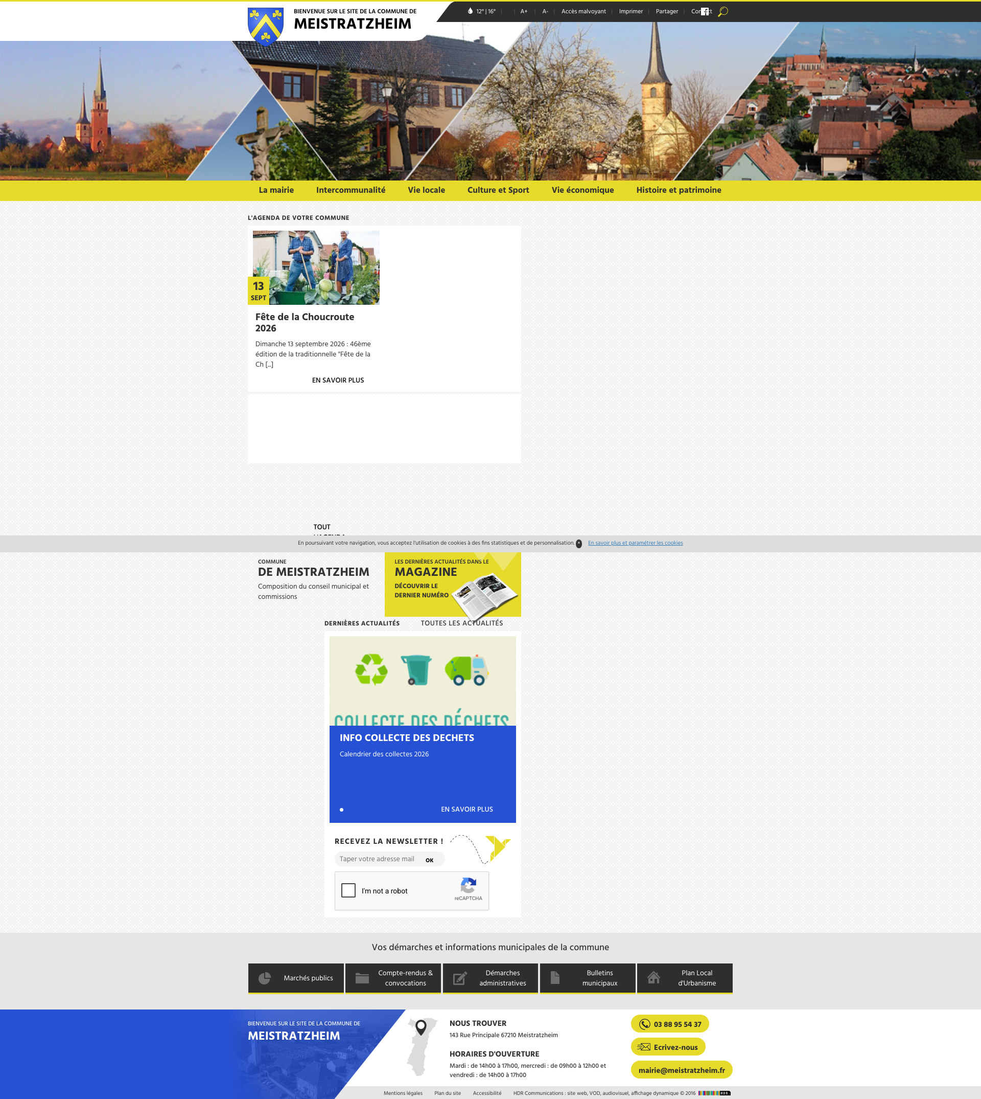 Aperçu du site