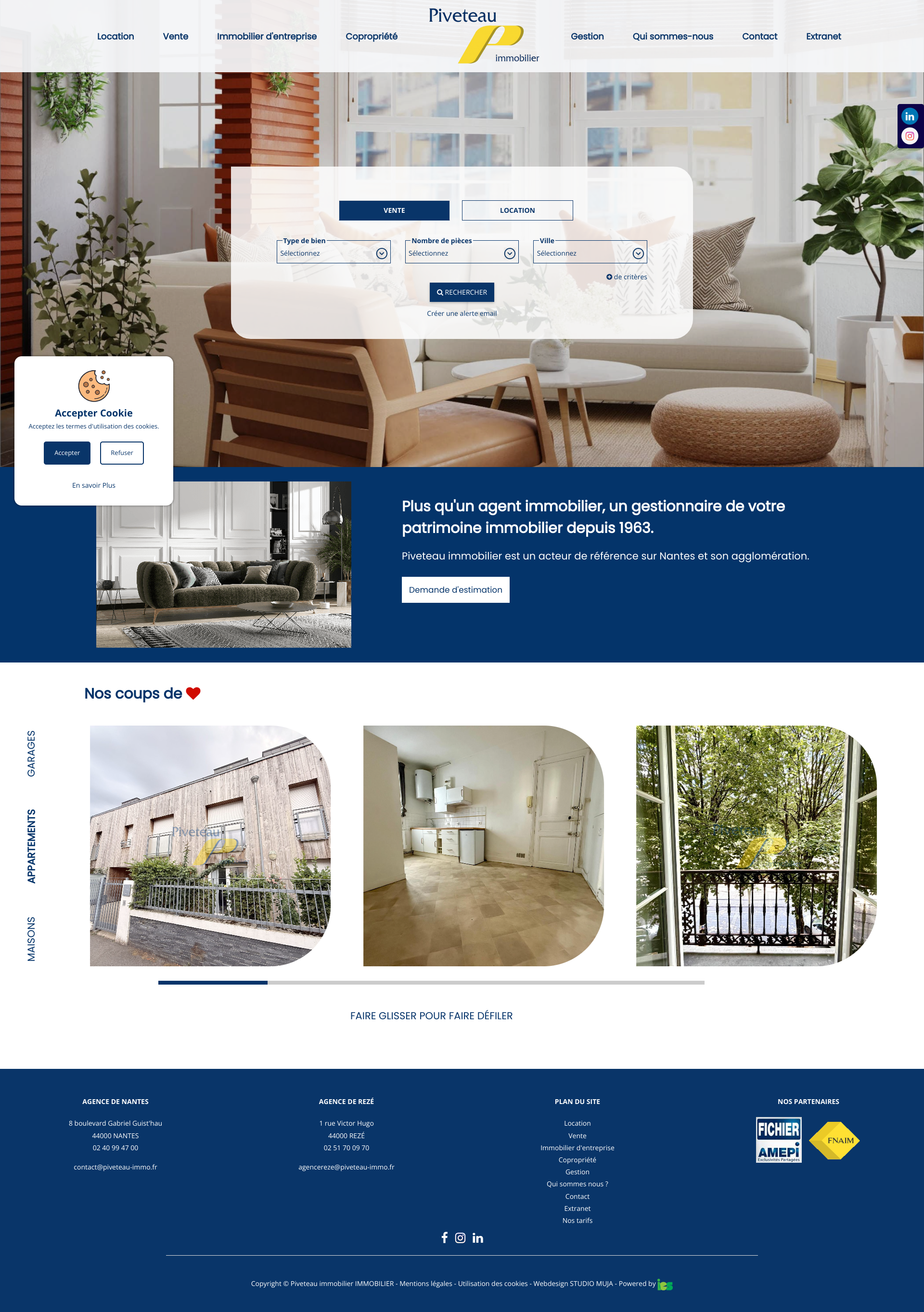 Aperçu du site