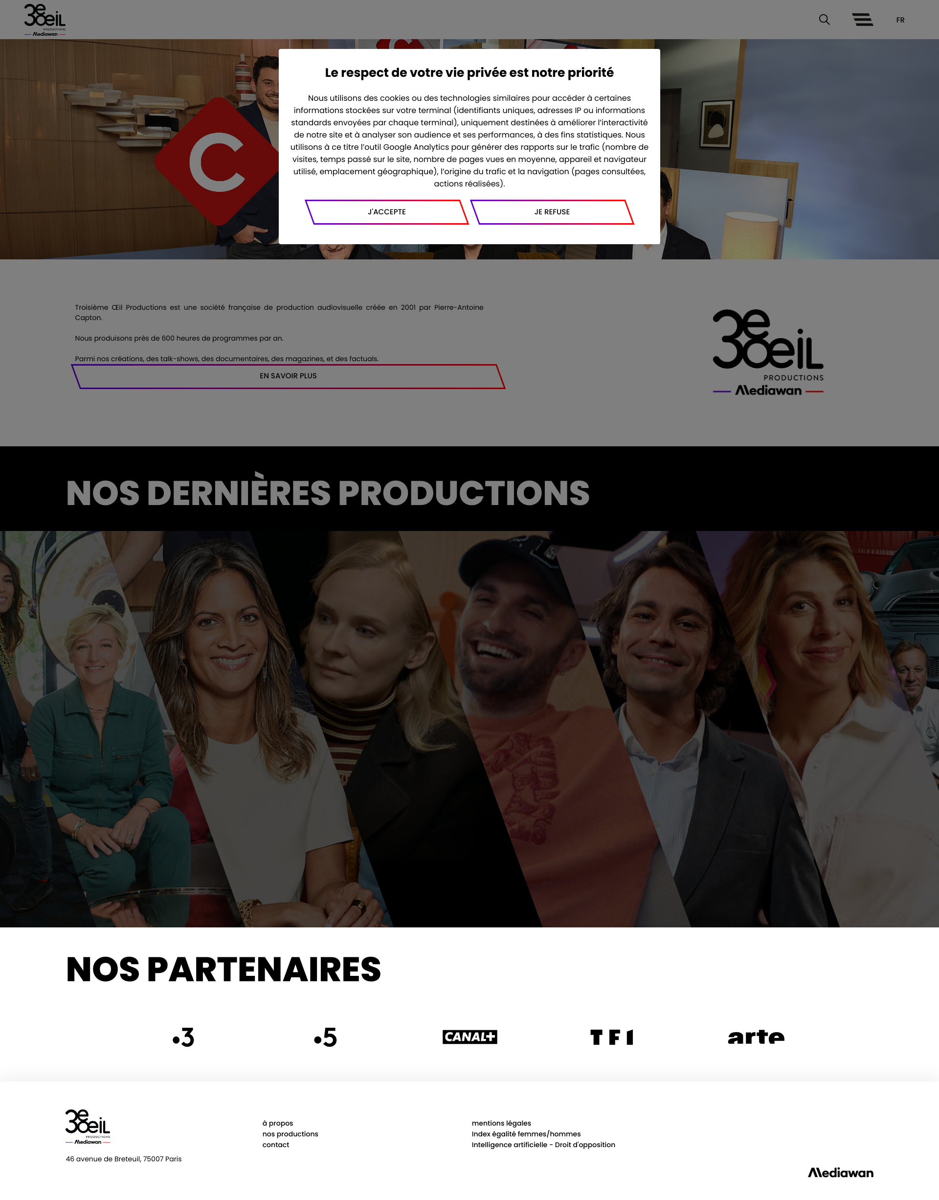 Aperçu du site