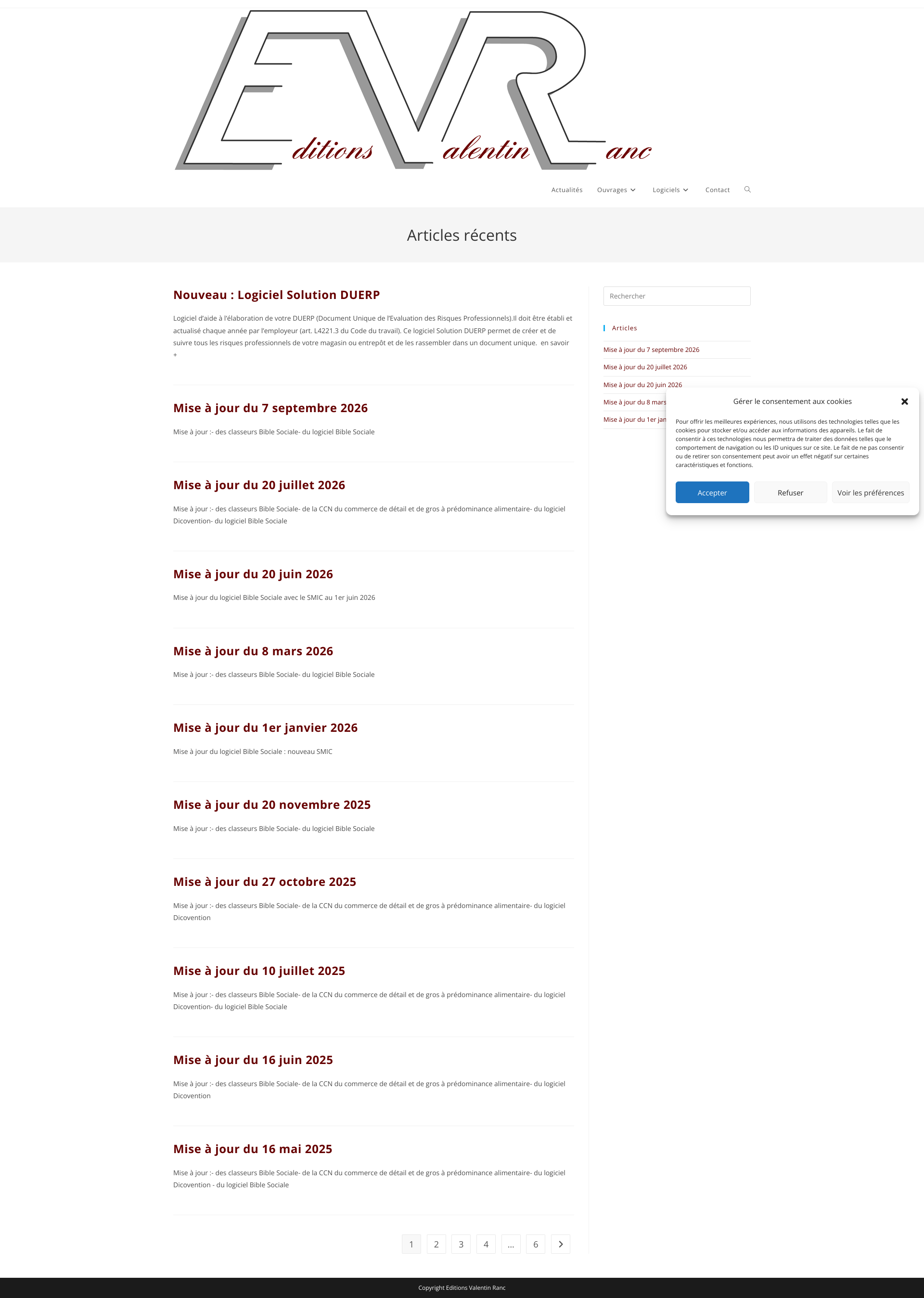 Aperçu du site