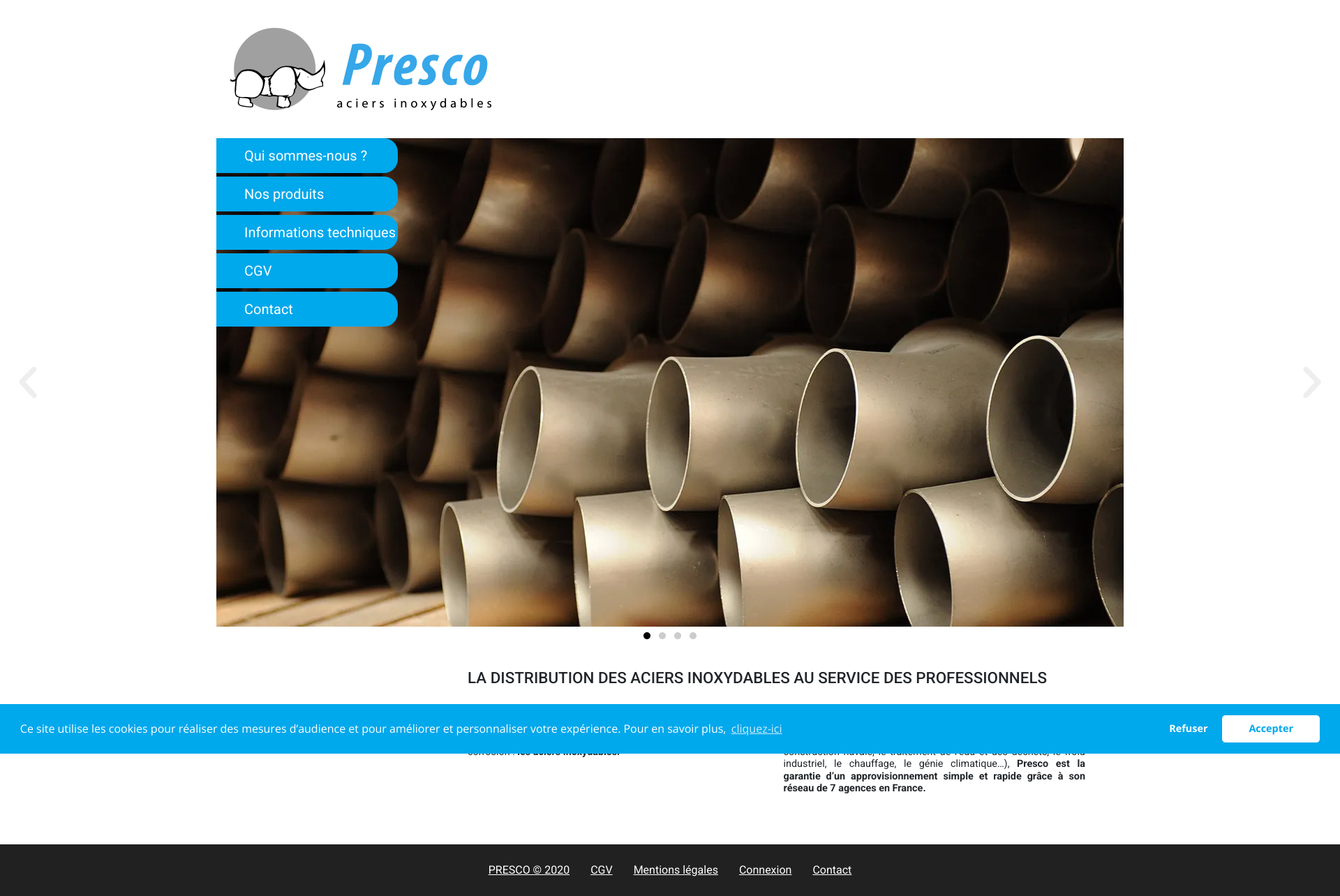 Aperçu du site