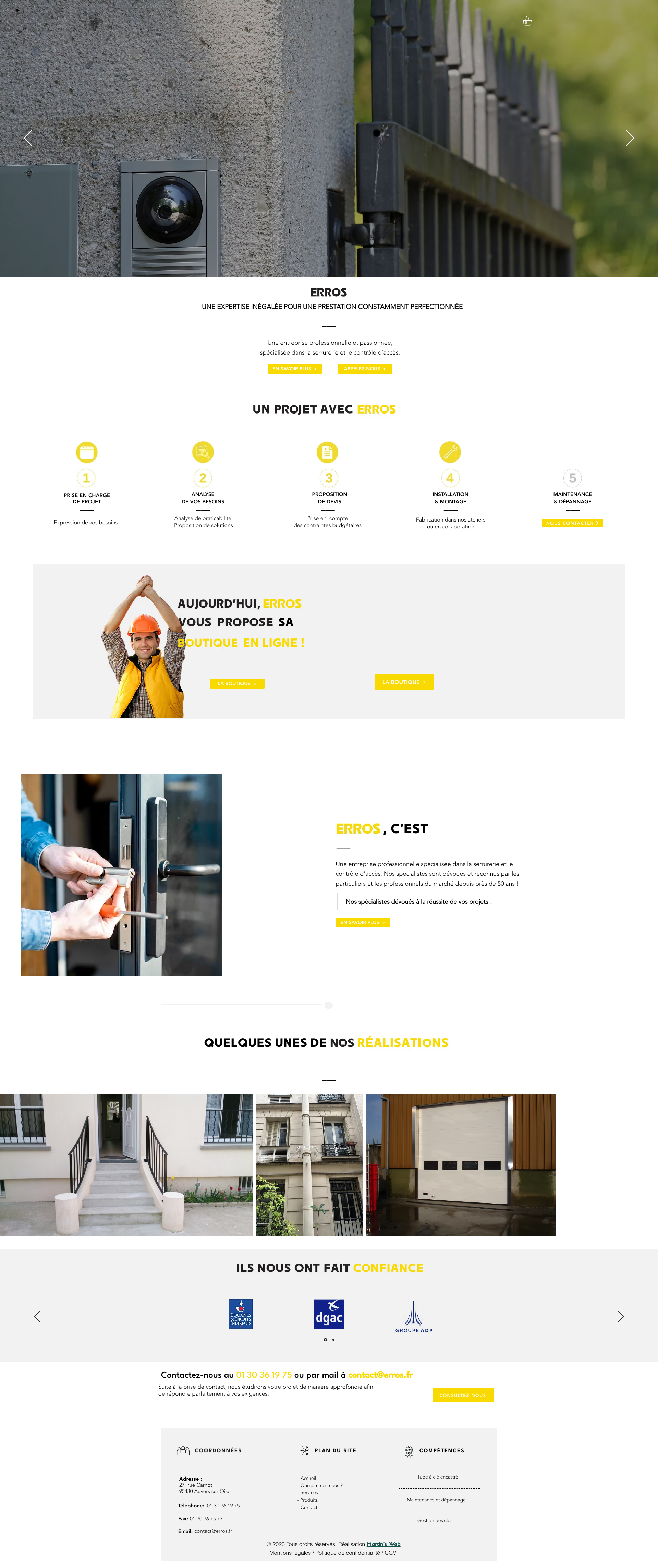 Aperçu du site