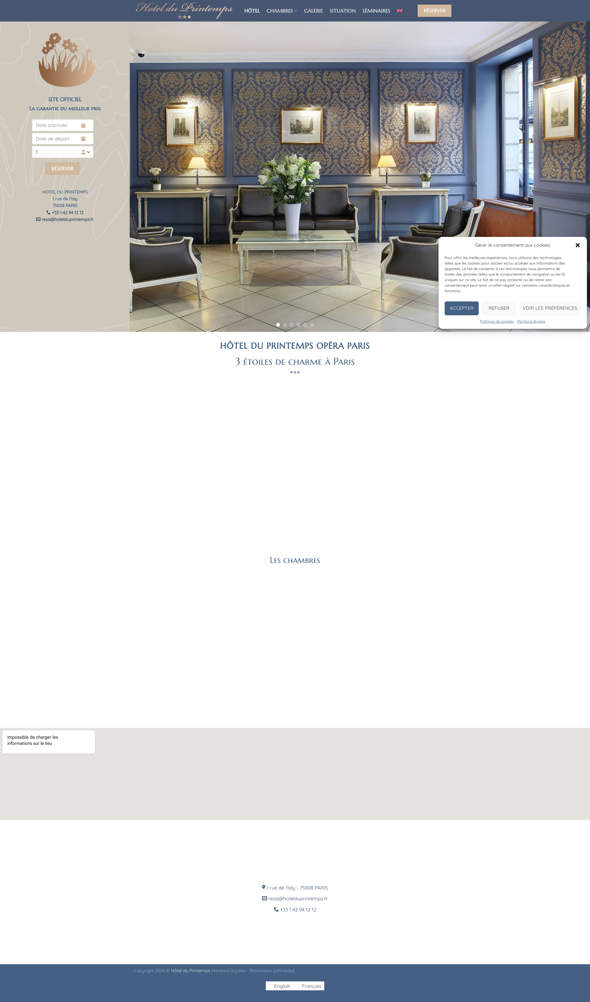 Aperçu du site