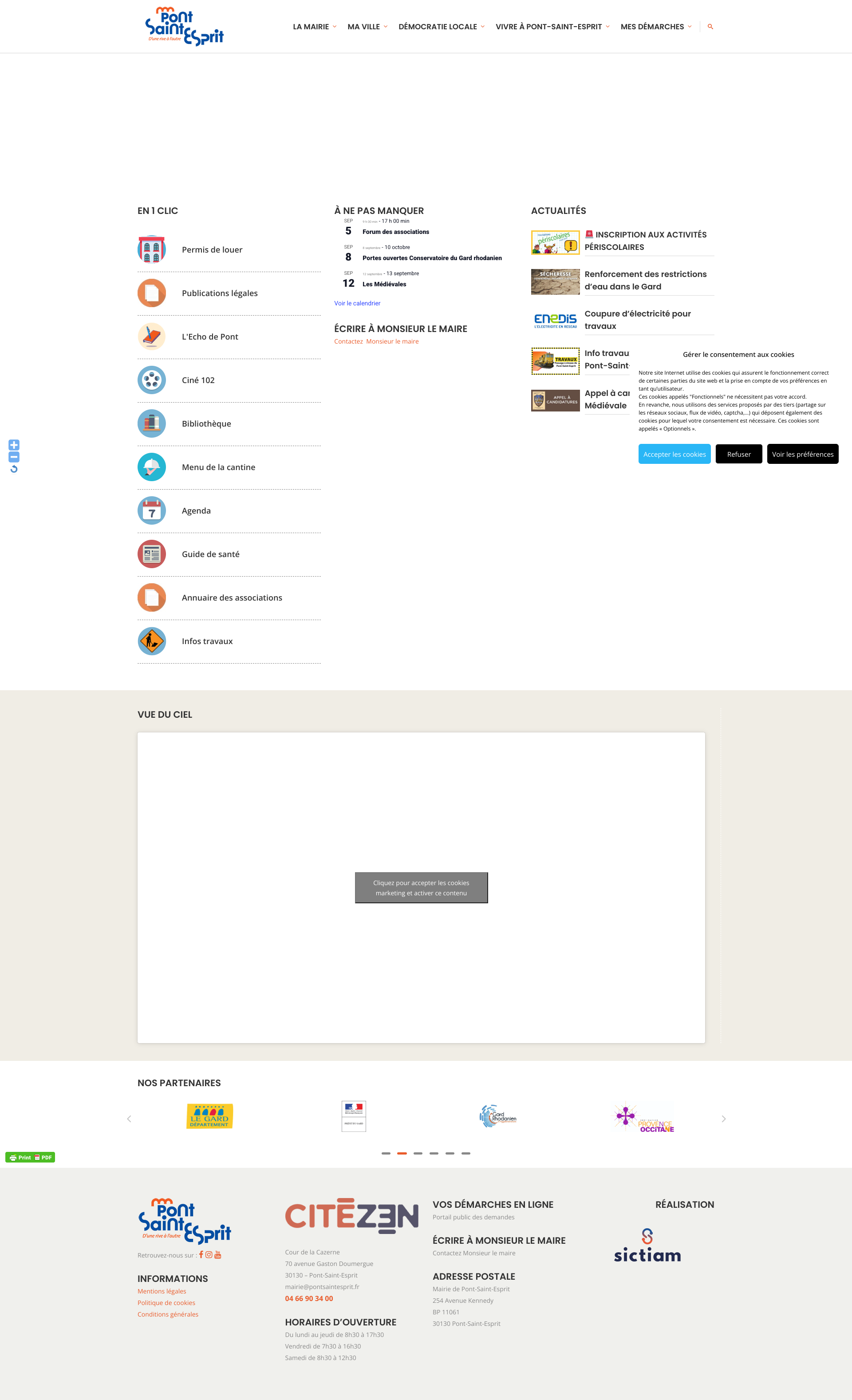 Aperçu du site