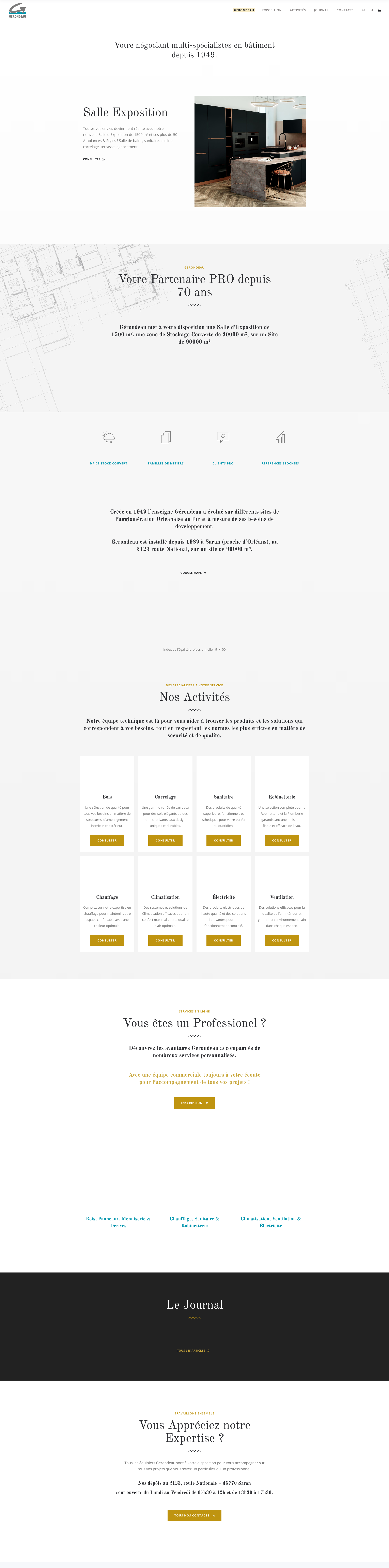 Aperçu du site