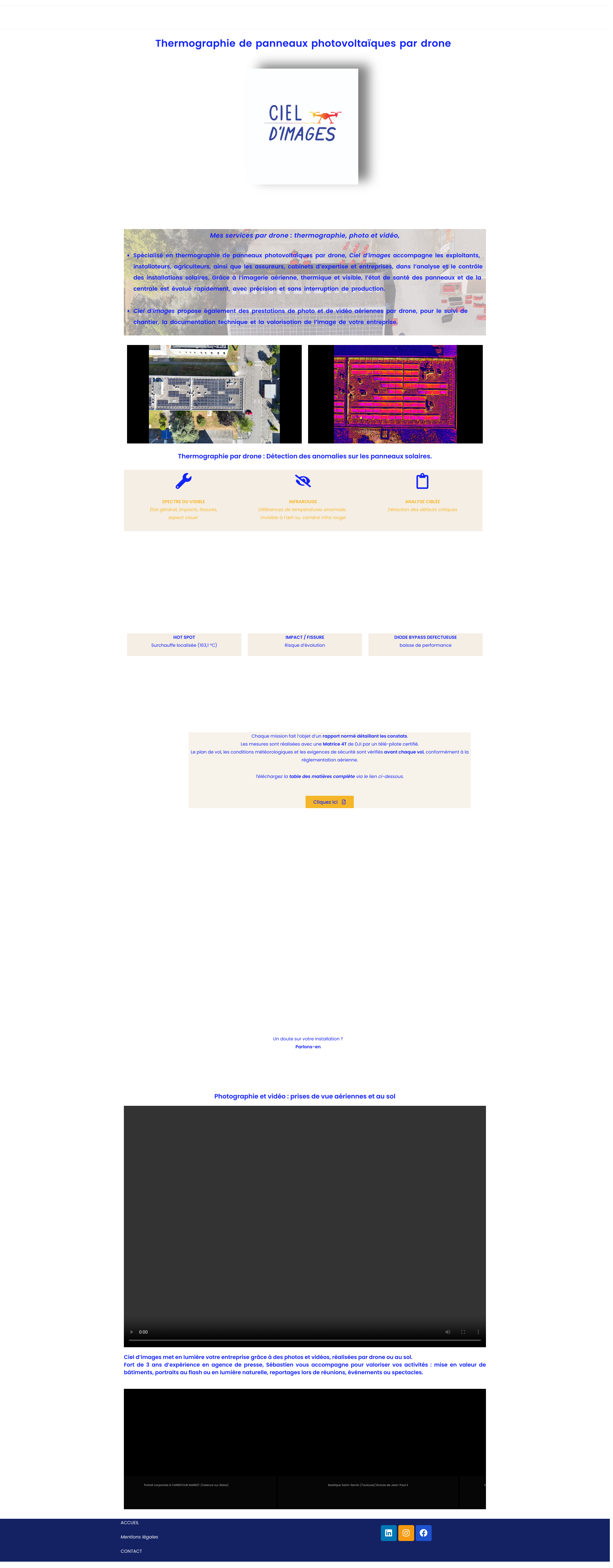 Aperçu du site