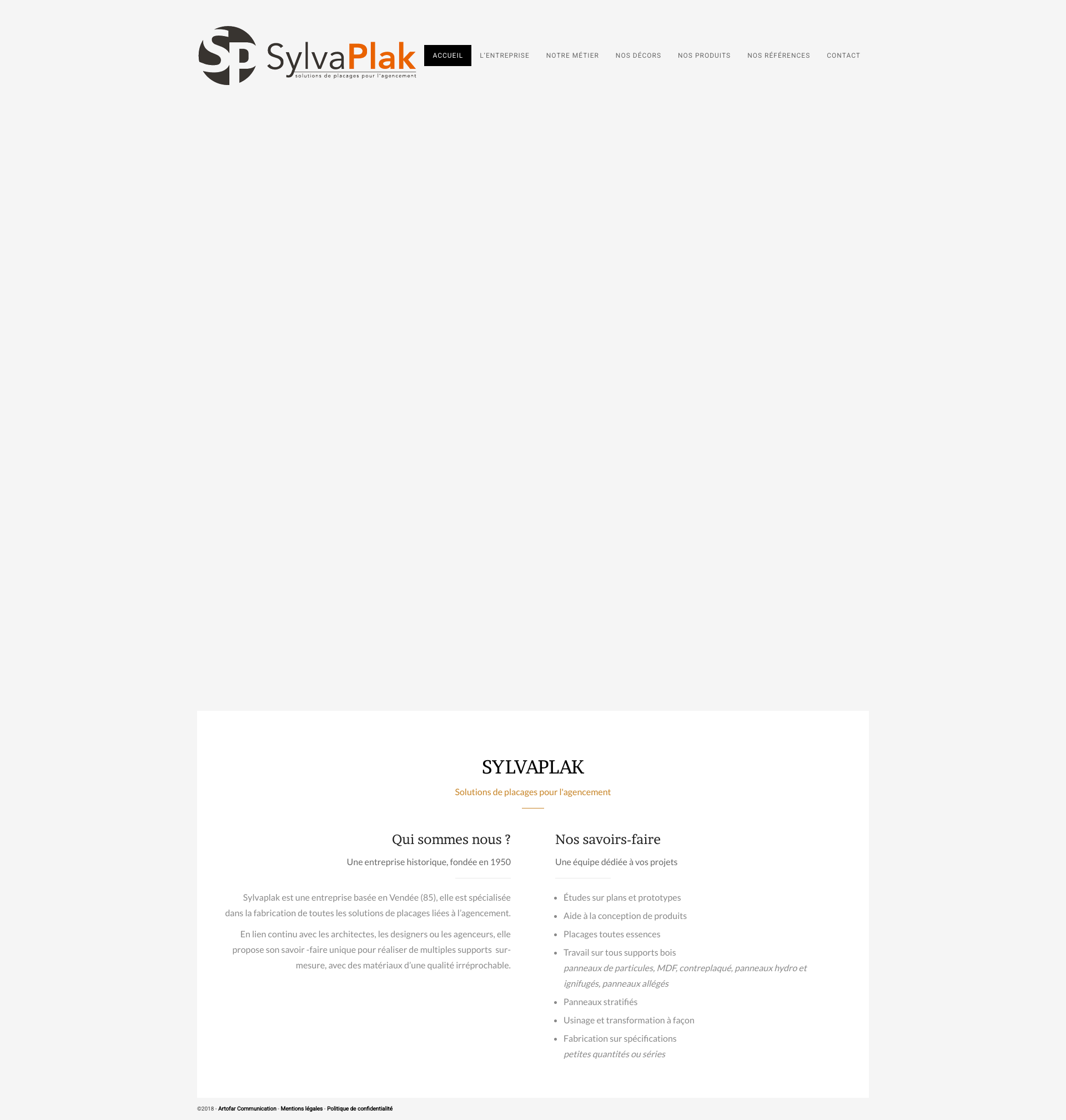 Aperçu du site