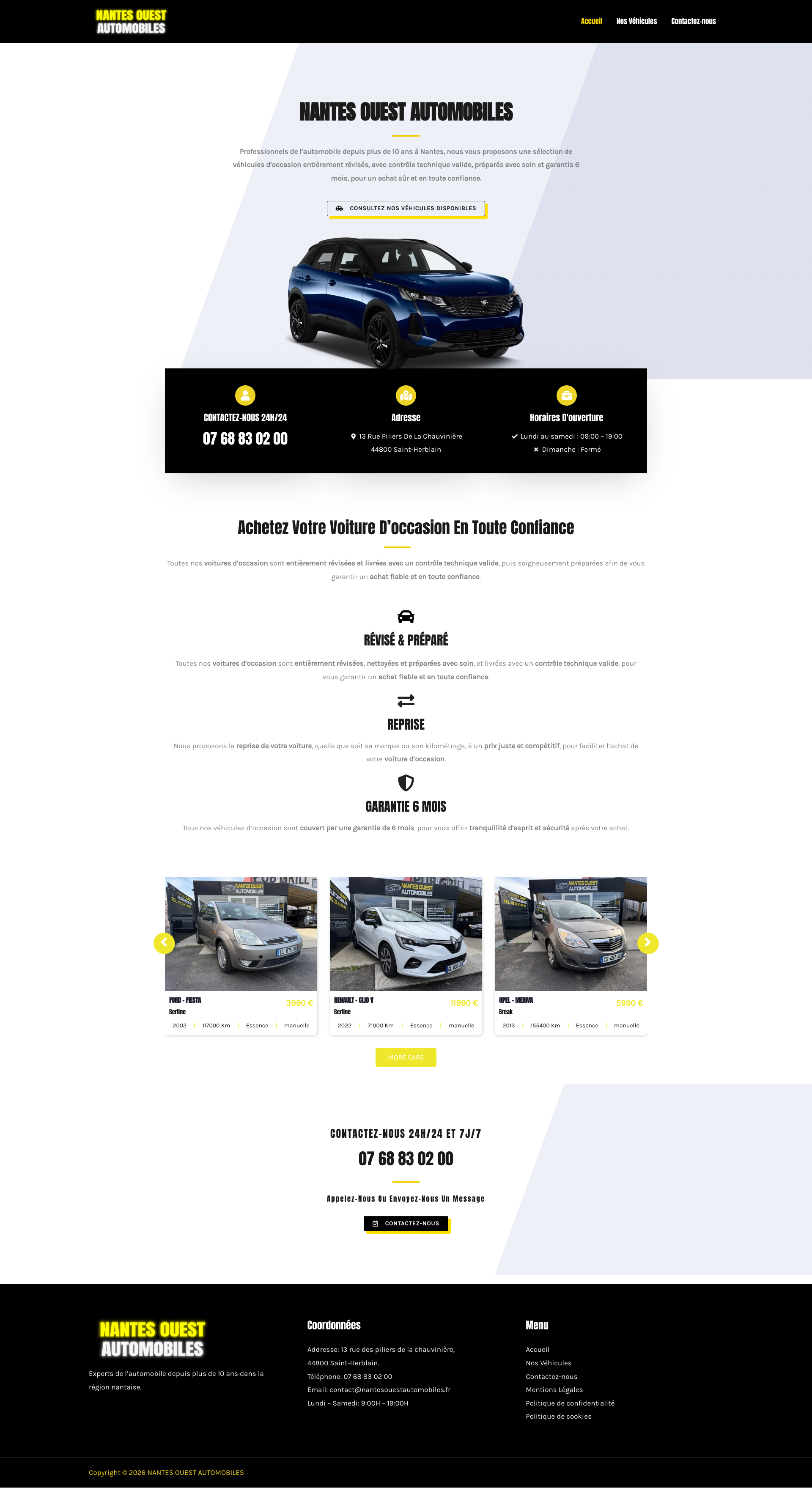 Aperçu du site