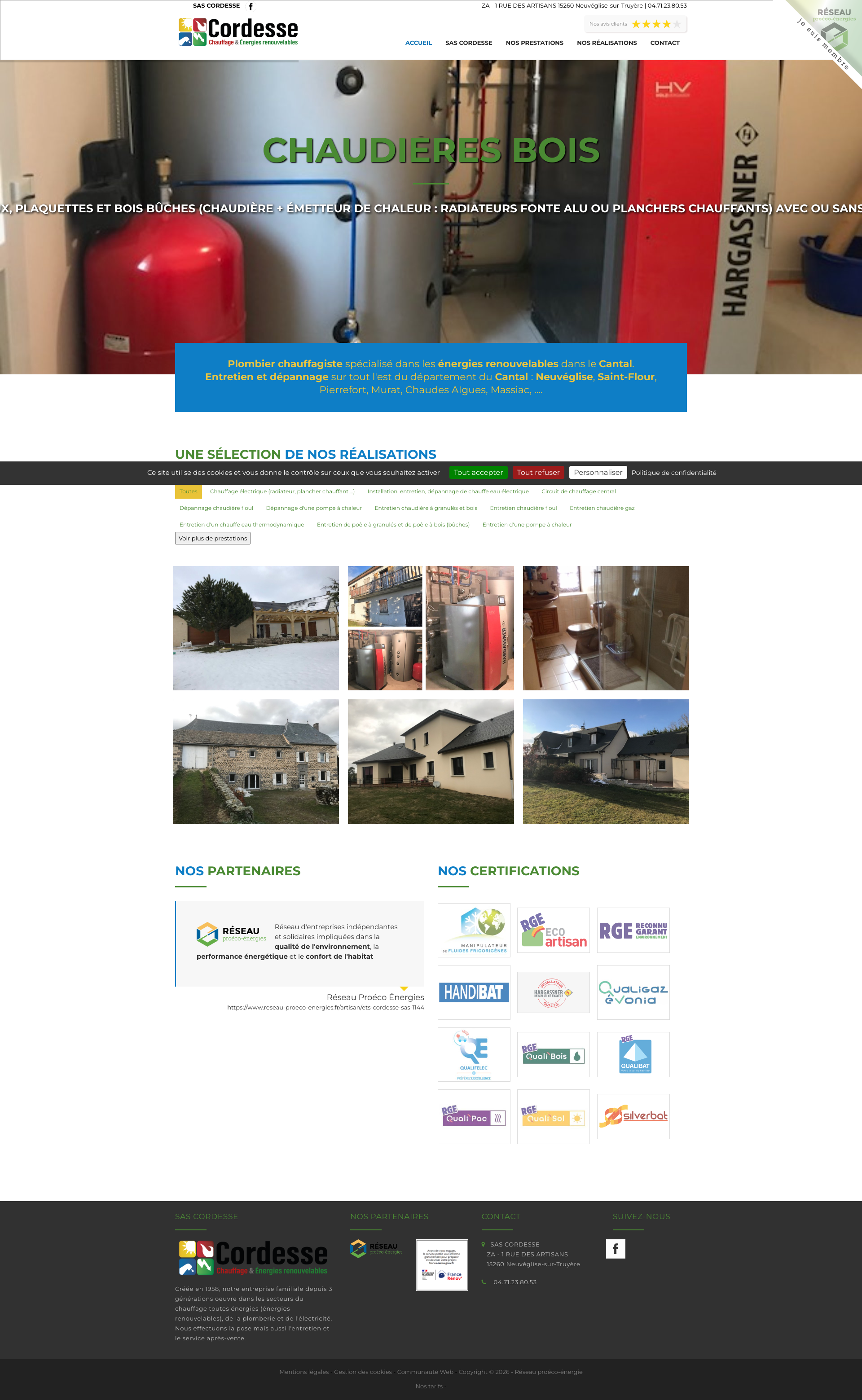 Aperçu du site