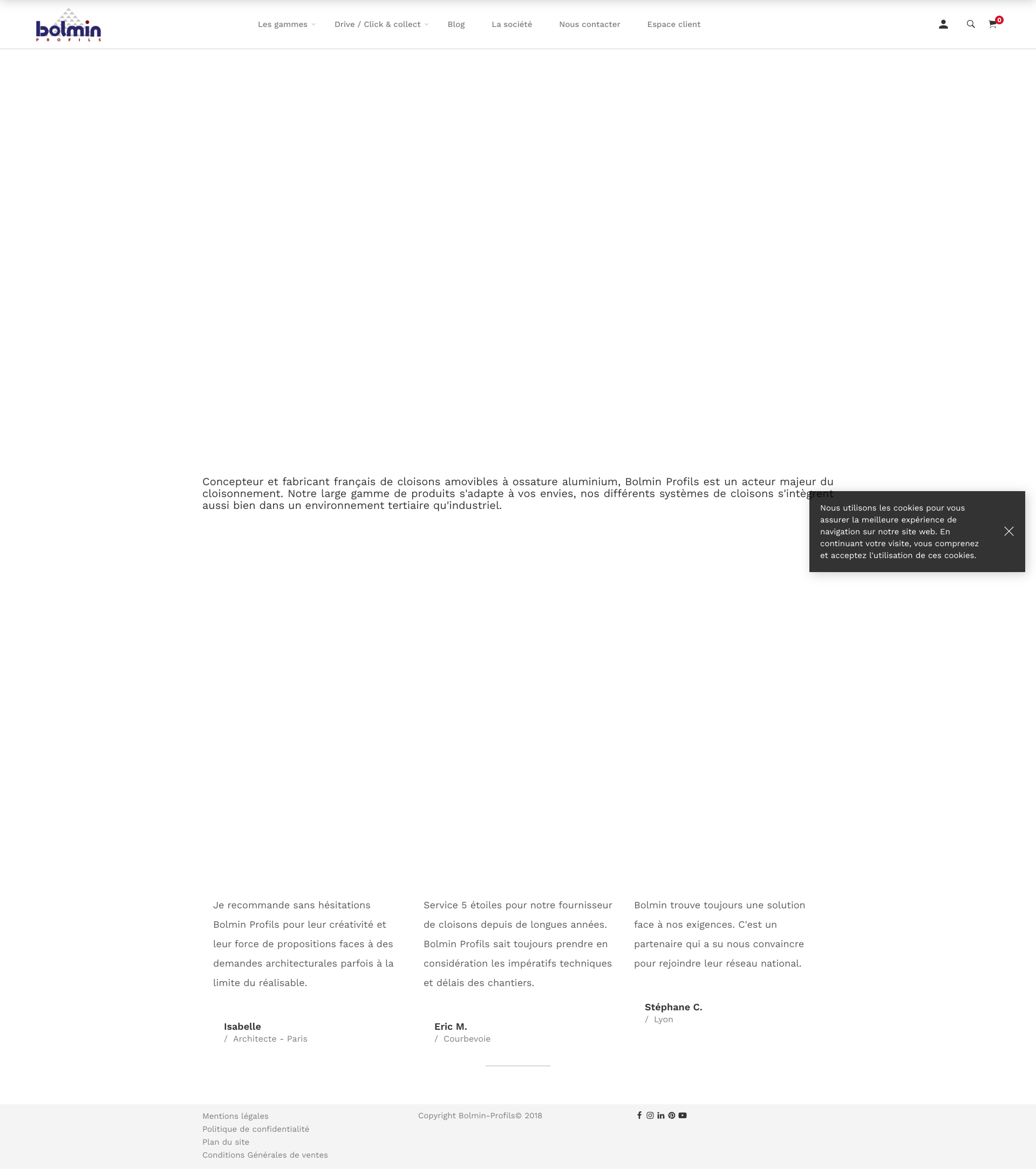 Aperçu du site