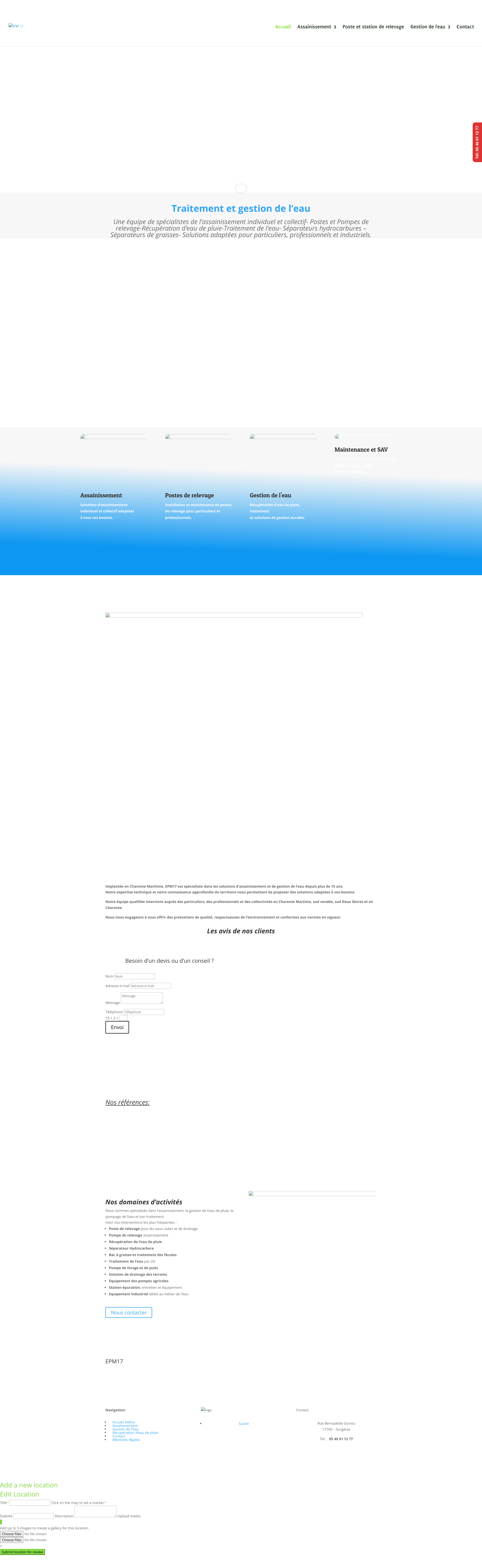 Aperçu du site