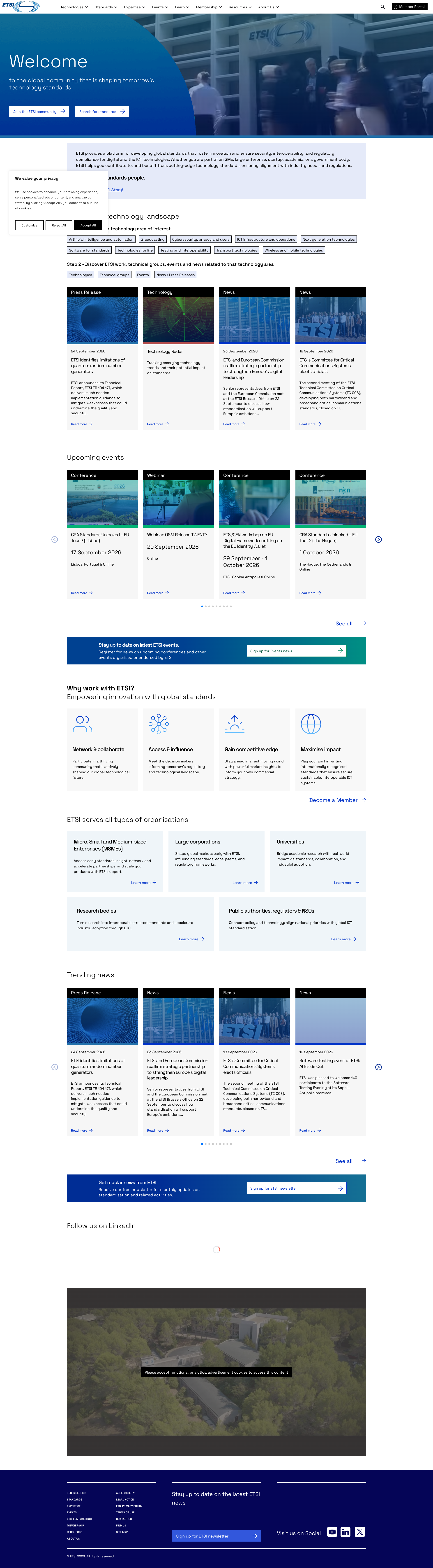 Aperçu du site