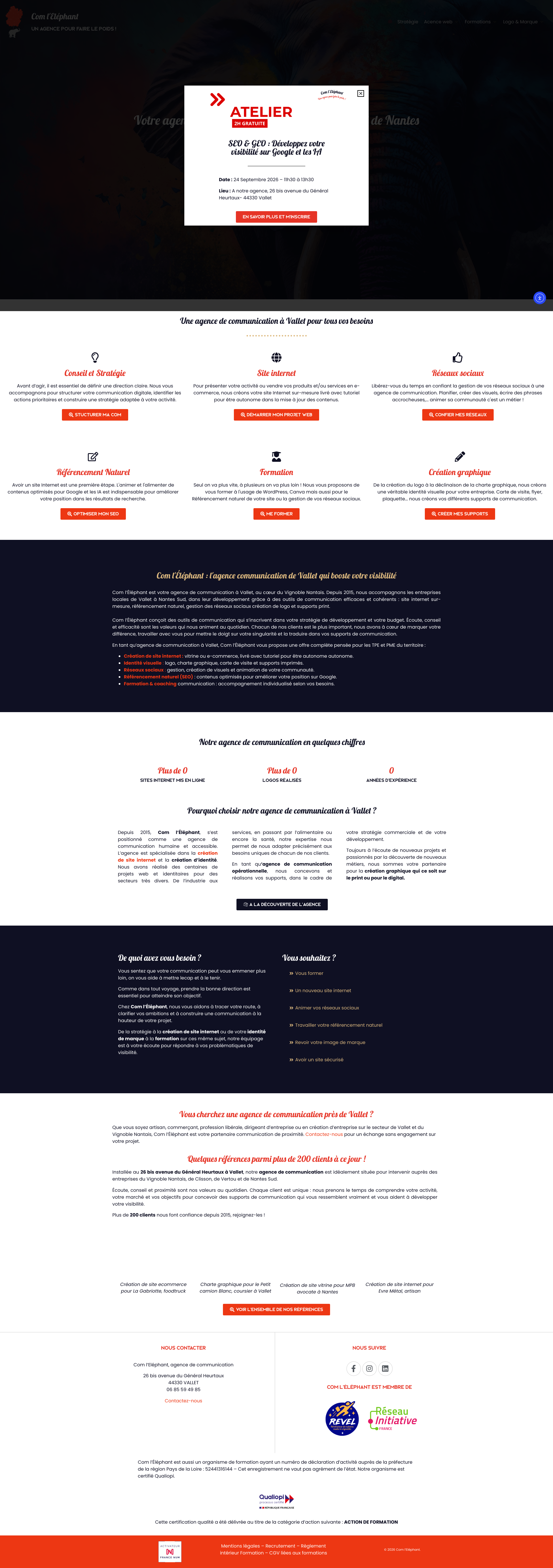Aperçu du site