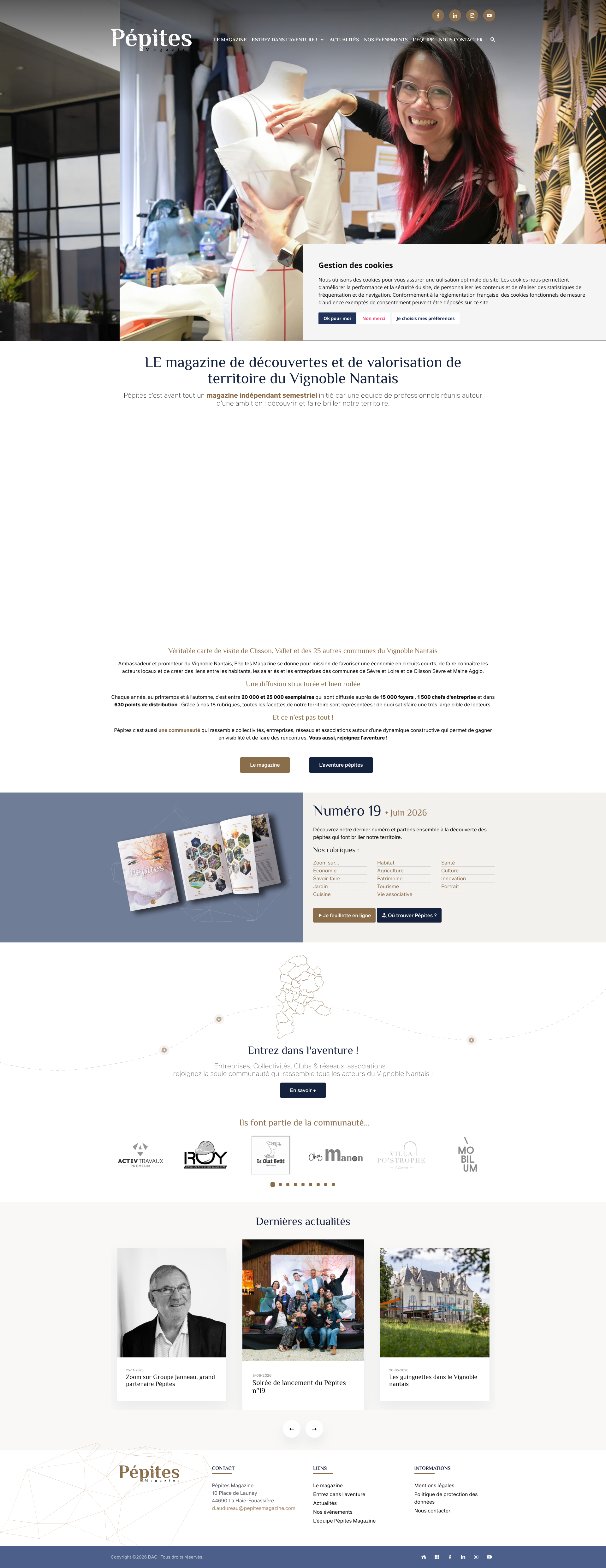 Aperçu du site