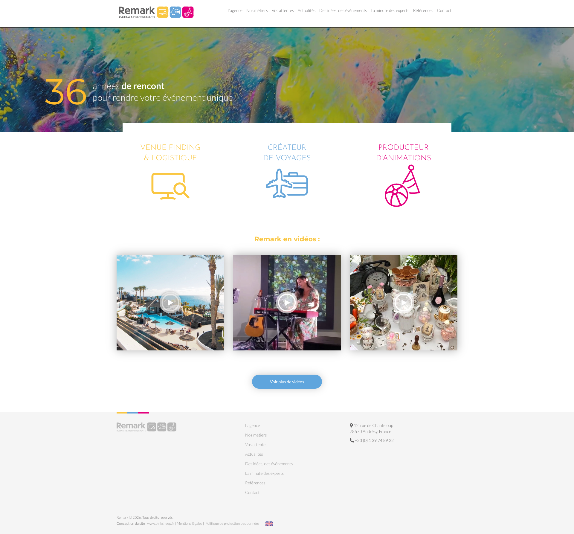 Aperçu du site