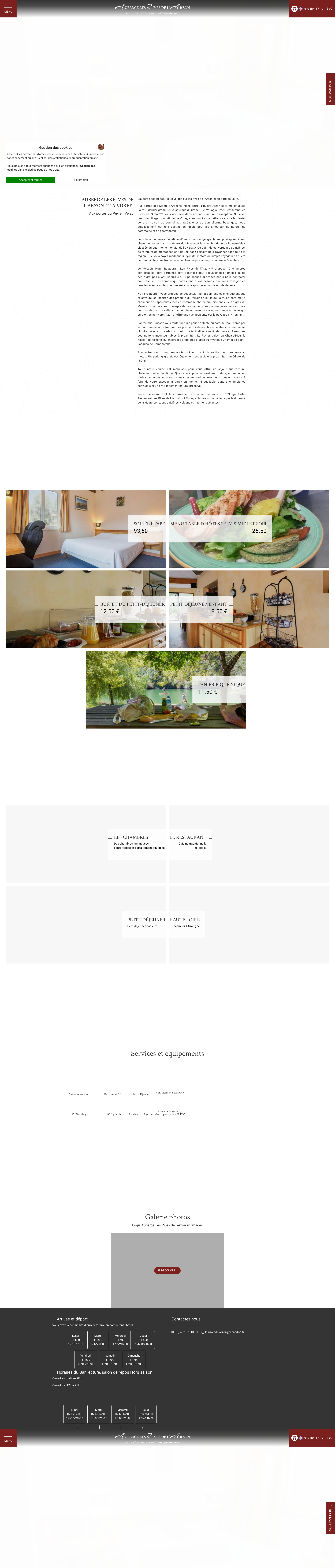 Aperçu du site