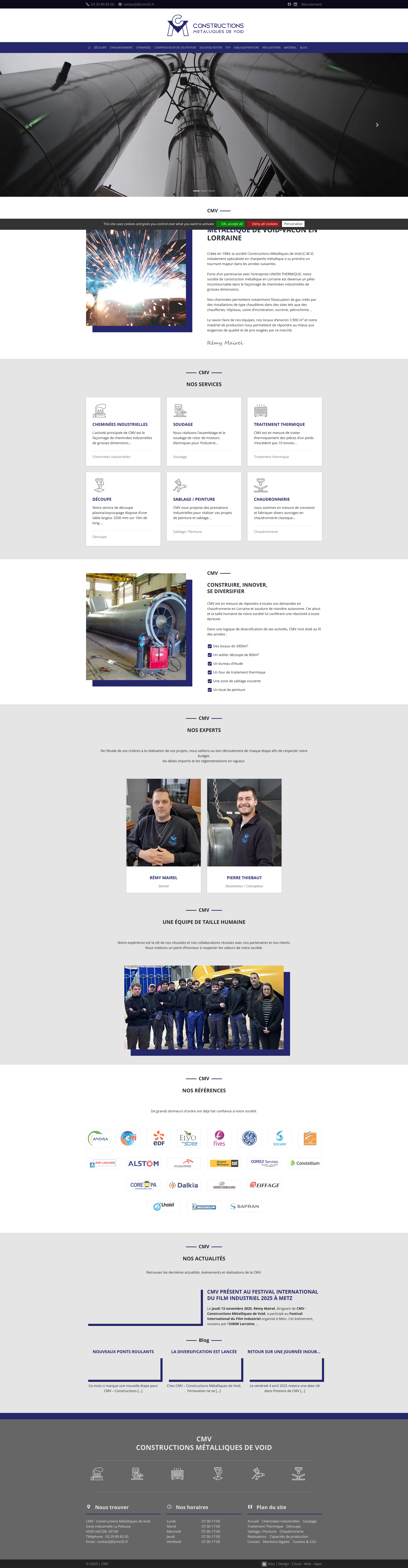 Aperçu du site