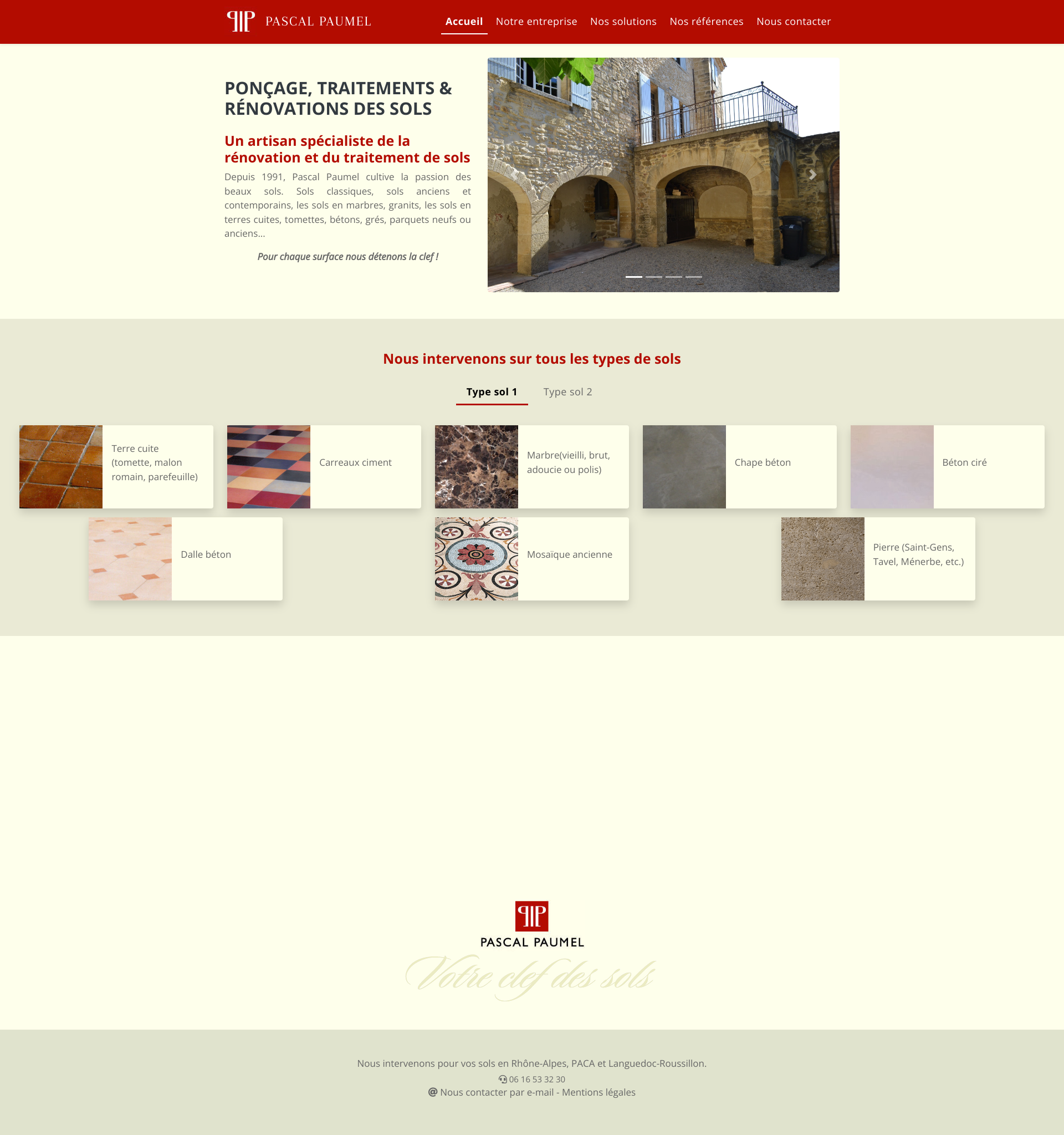 Aperçu du site