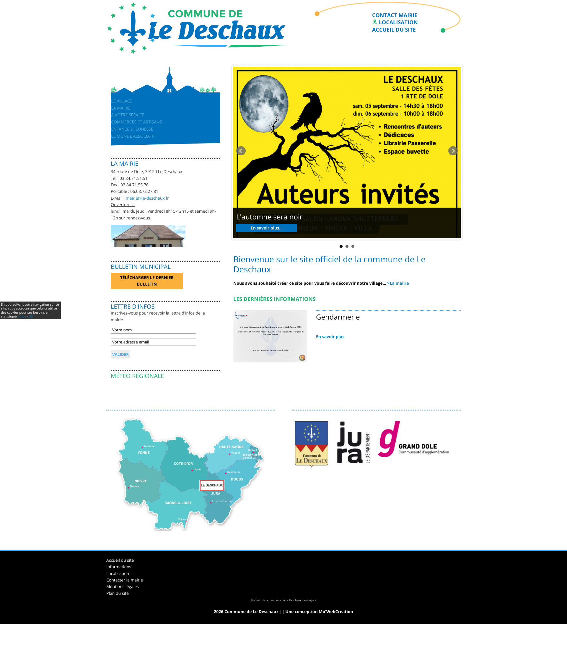 Aperçu du site