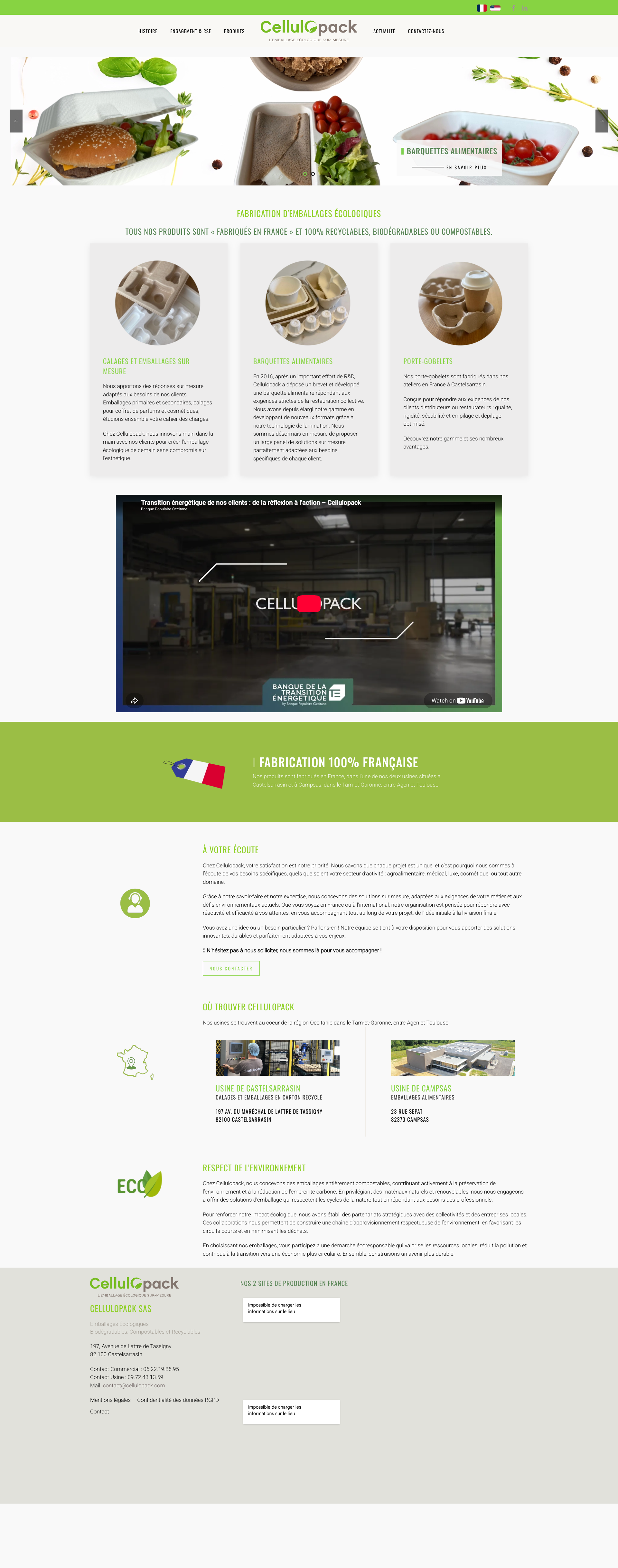 Aperçu du site