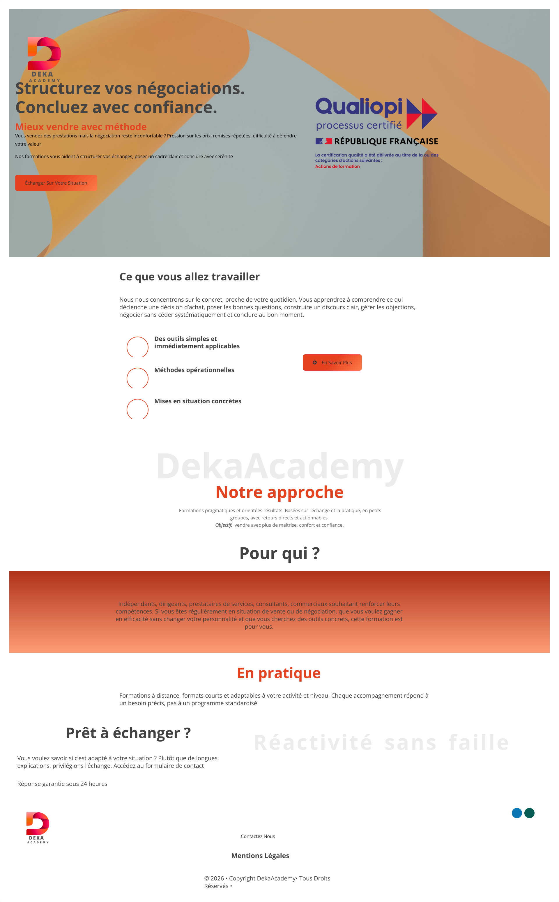 Aperçu du site