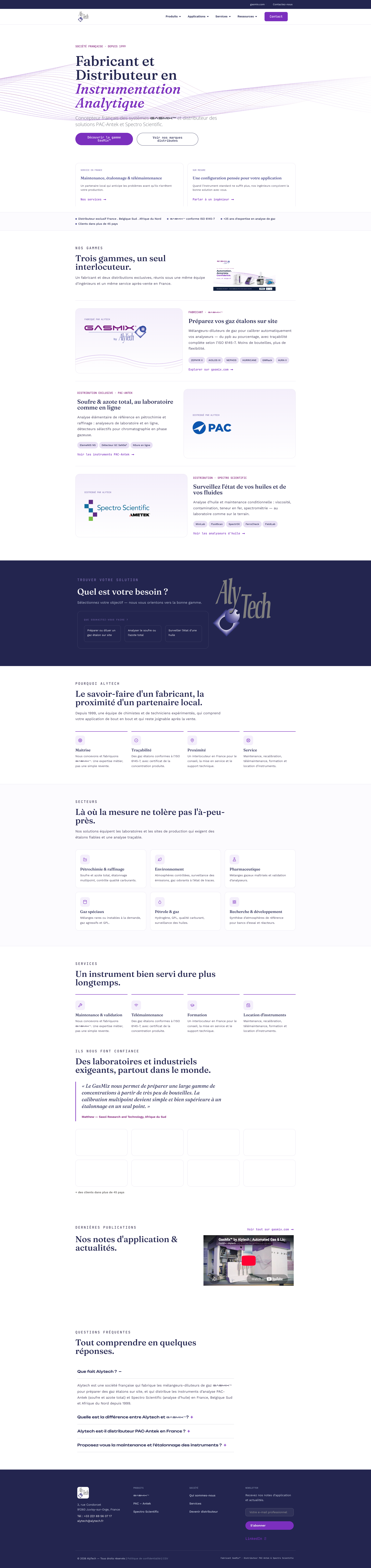 Aperçu du site